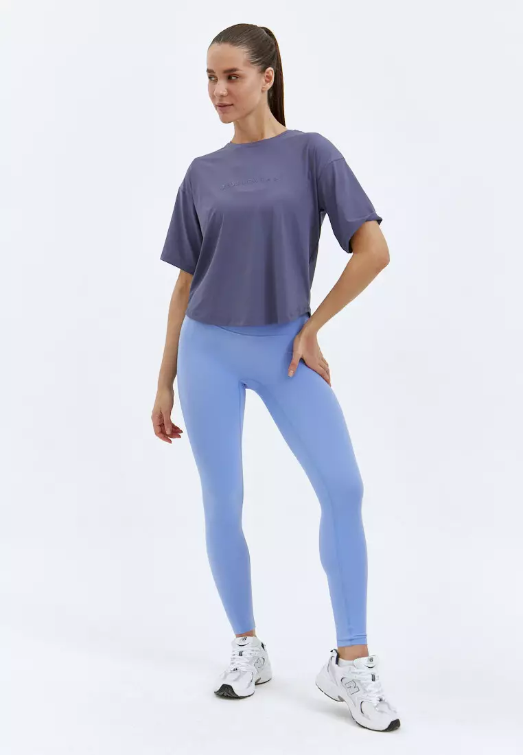 Футболка SATIN BASE серо-фиолетовая