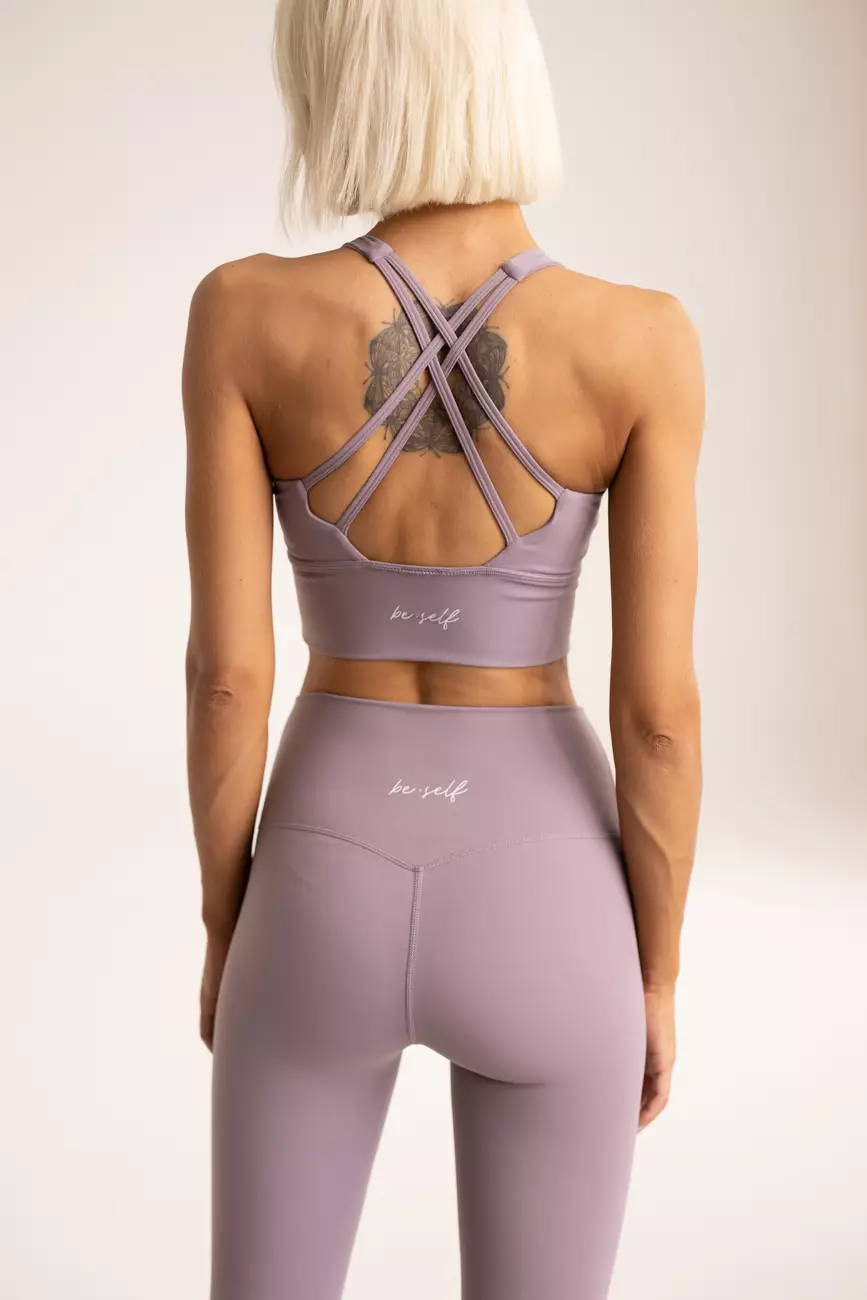 Топ-бра удлиненный MOTION бледно-сиреневый