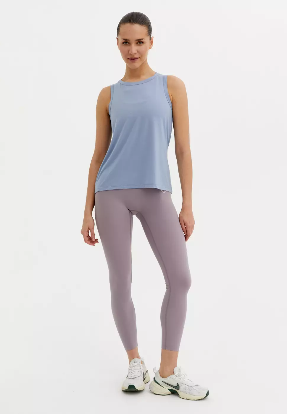 Майка MODAL серо-голубая