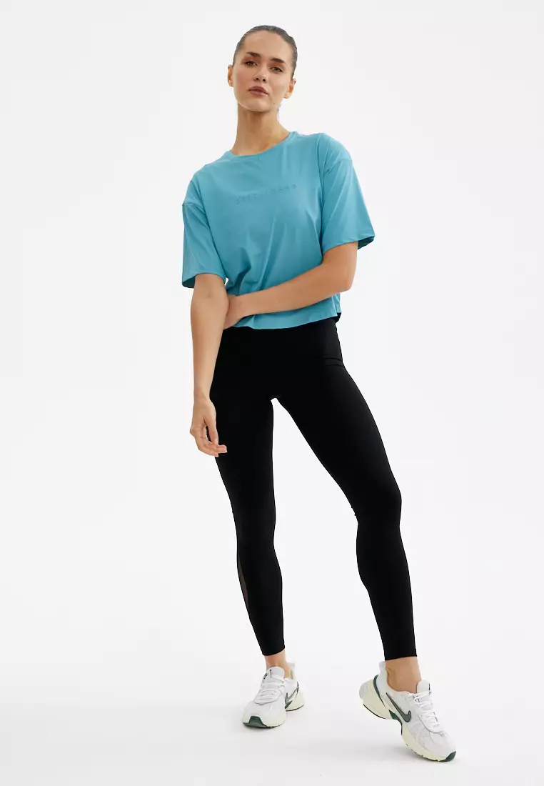 Футболка SATIN BASE пыльно-бирюзовая