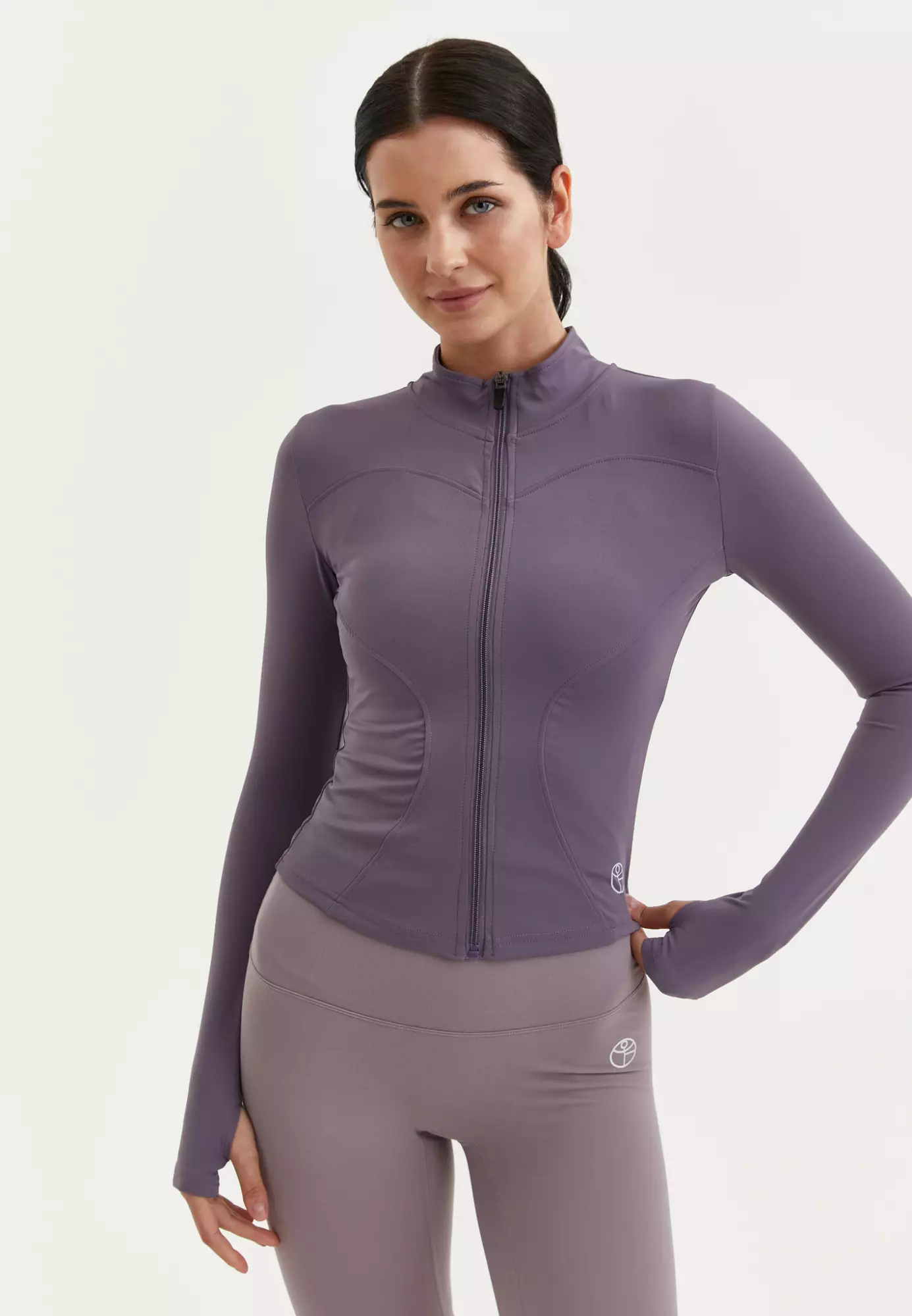 Кофта на молнии ACTIVE темно-сливовая