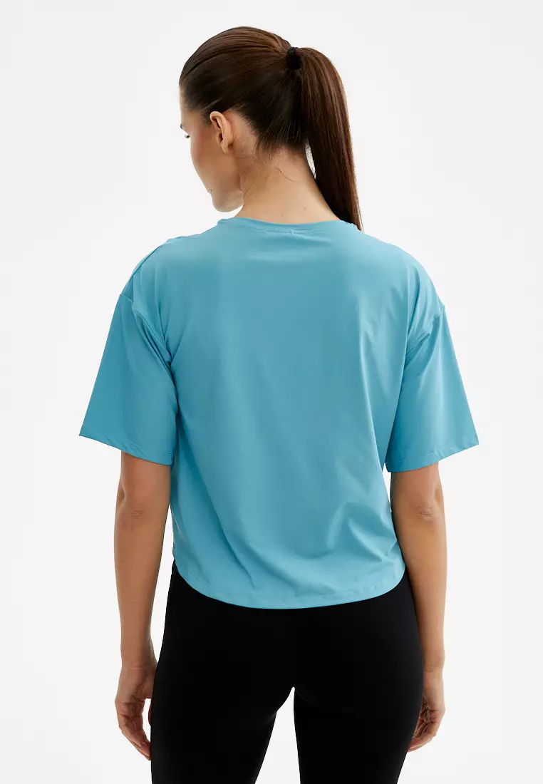 Футболка SATIN BASE пыльно-бирюзовая