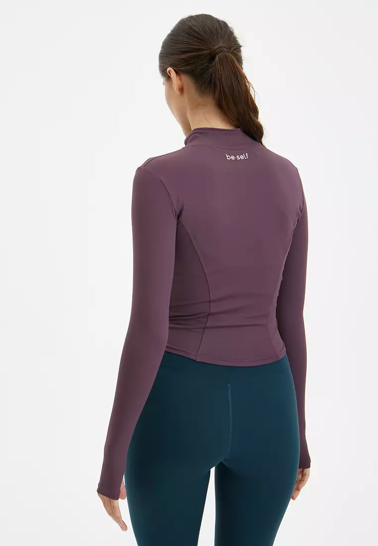 Кофта на молнии ACTIVE сливовая