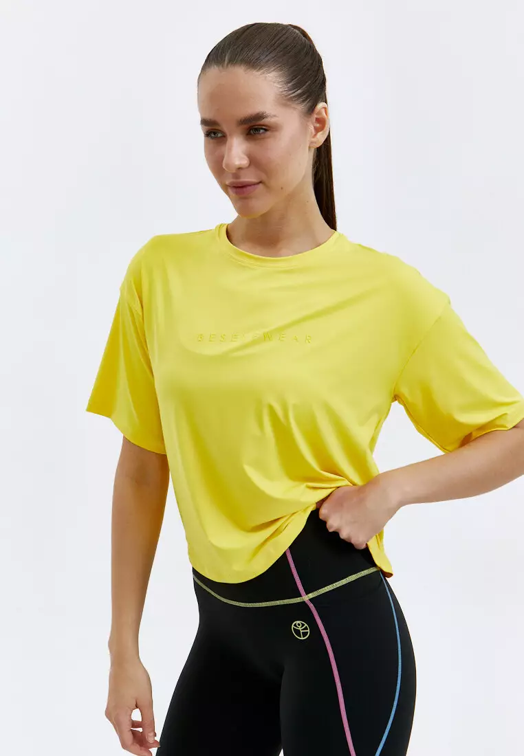 Футболка SATIN BASE желтая