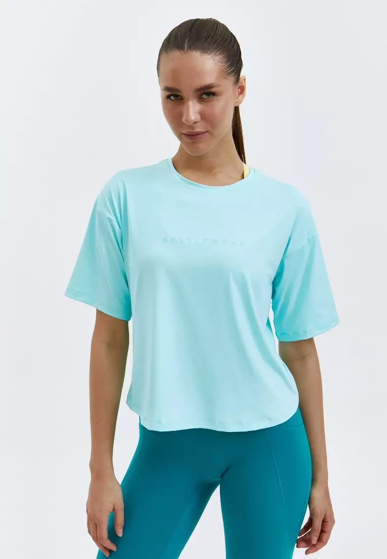 Футболка SATIN BASE бирюзовая