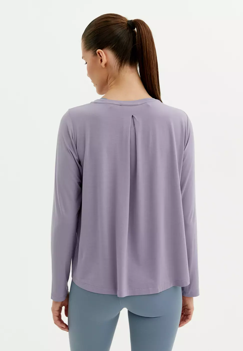 Лонгслив MODAL пыльно-фиолетовый