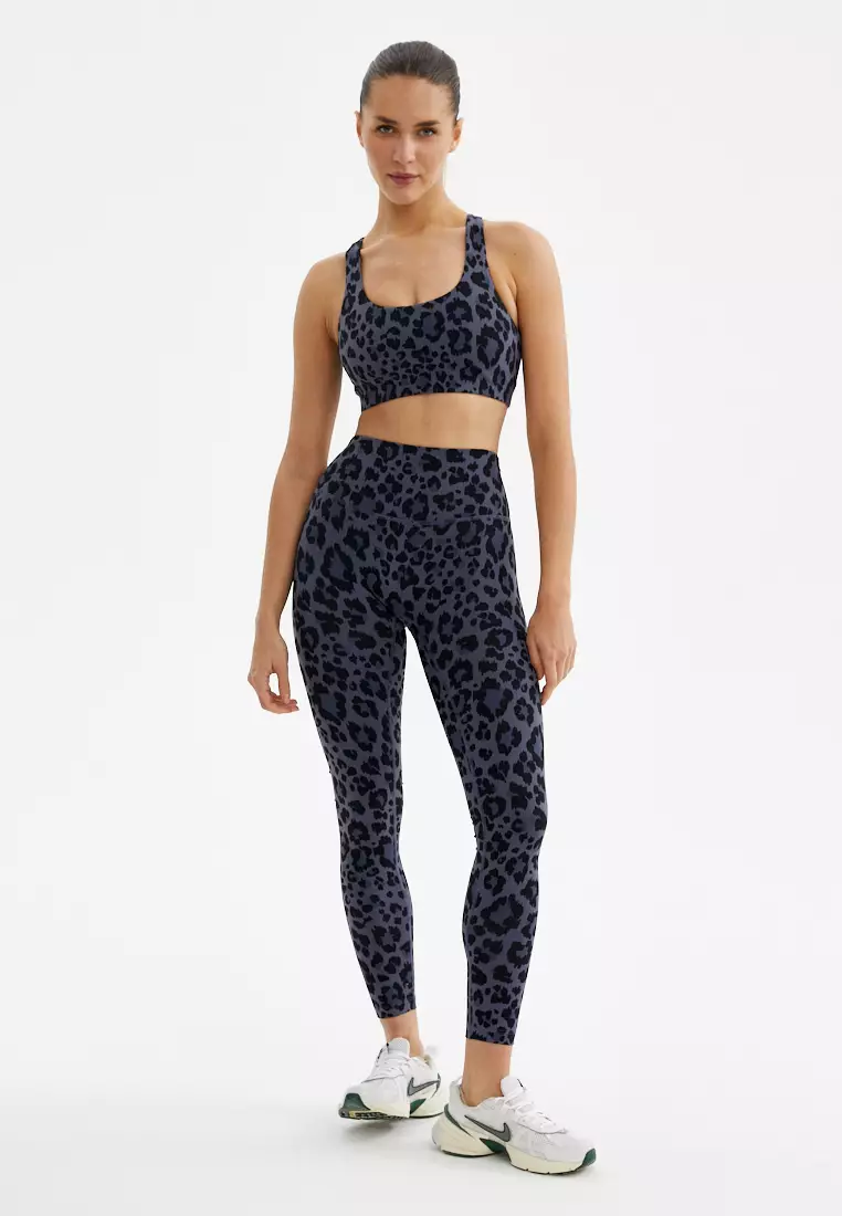 Лосины FAUNA серый леопард