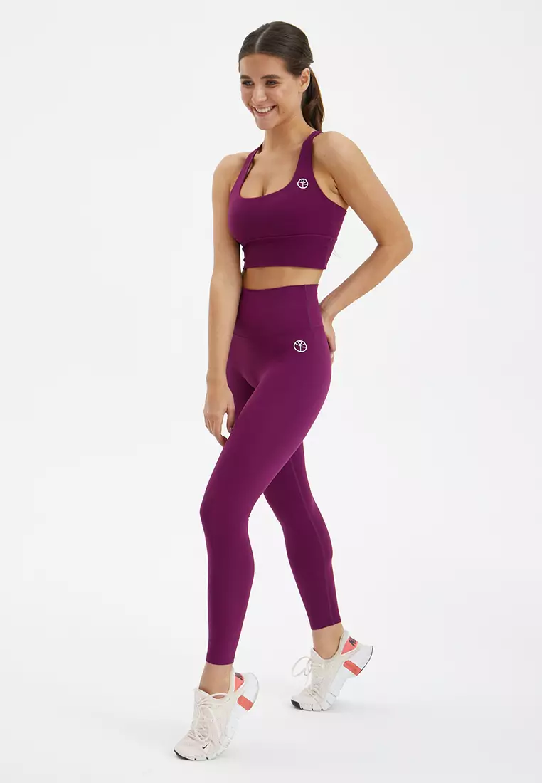 Топ-бра удлиненный MOTION винный