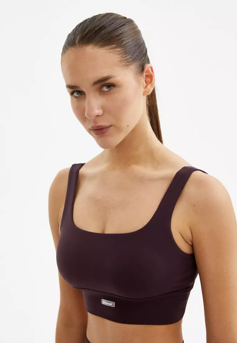 Топ-бра WAVE темно-сливовый