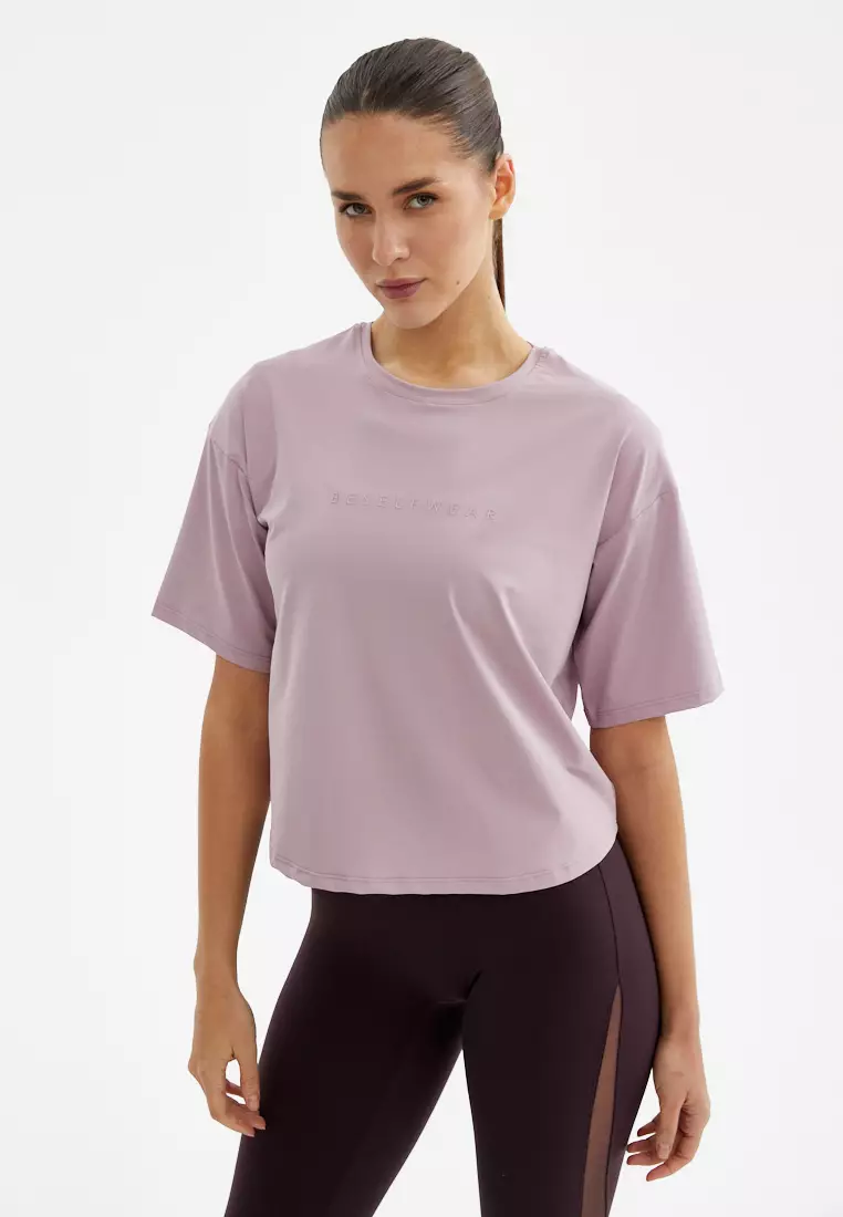 Футболка SATIN BASE бледно-розовая