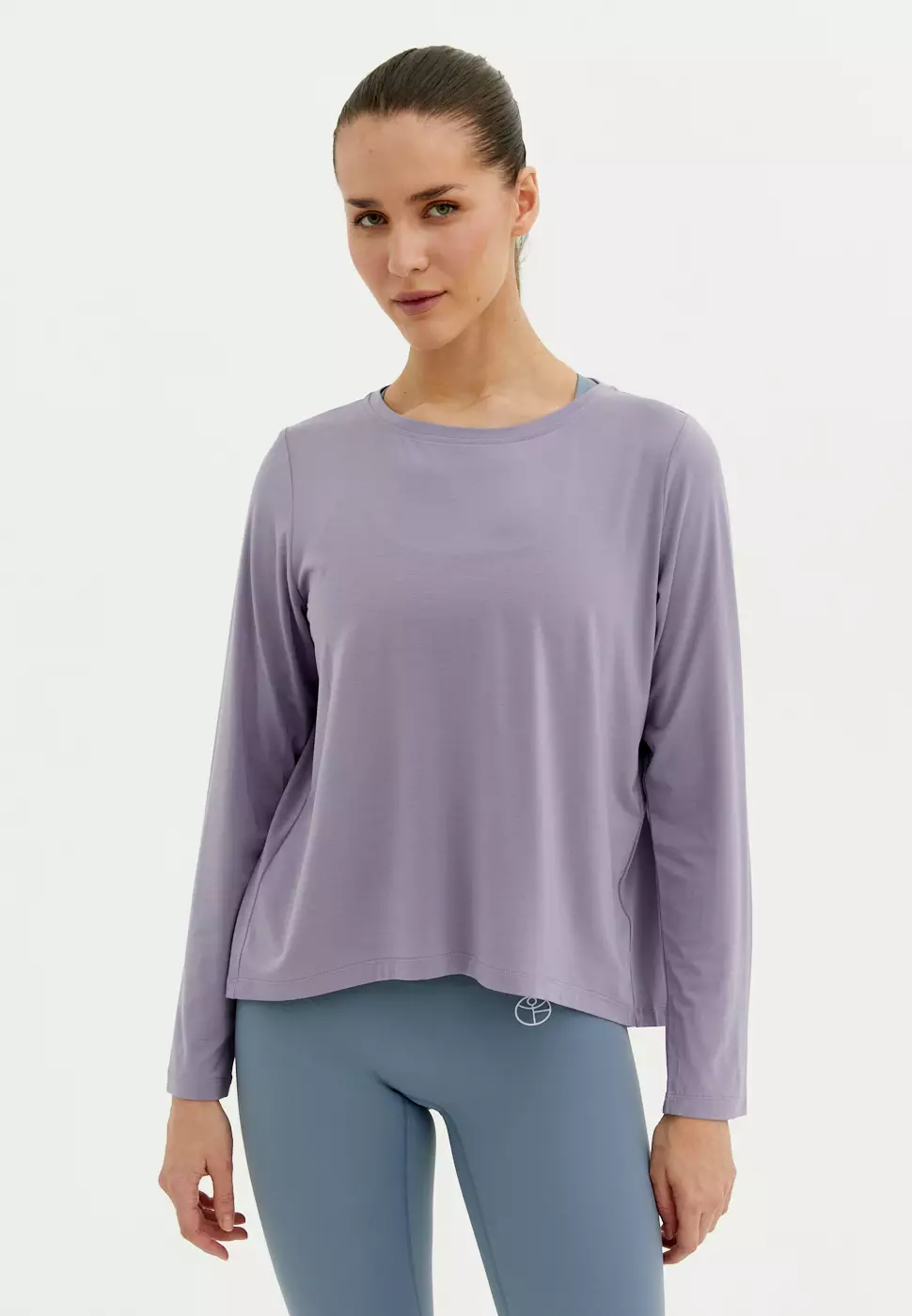 Лонгслив MODAL пыльно-фиолетовый