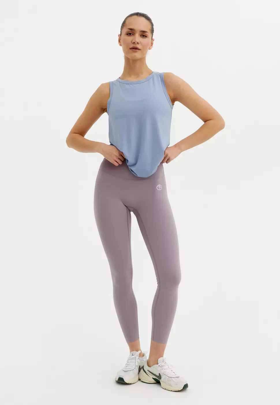 Майка MODAL серо-голубая