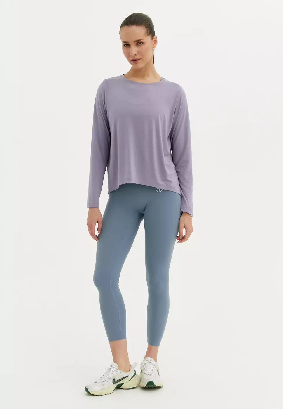 Лонгслив MODAL пыльно-фиолетовый