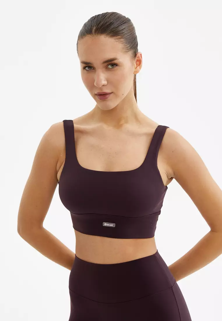 Топ-бра WAVE темно-сливовый