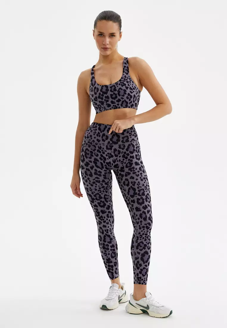 Топ-бра FAUNA пыльно-сиреневый леопард 