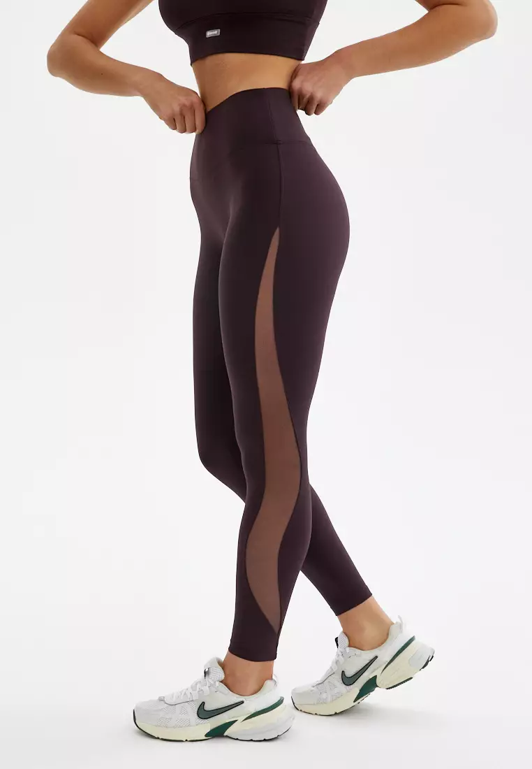 Лосины WAVE темно-сливовые