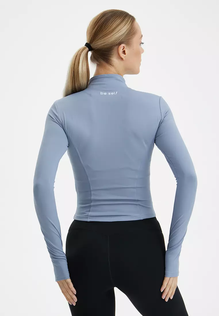 Кофта на молнии ACTIVE голубая