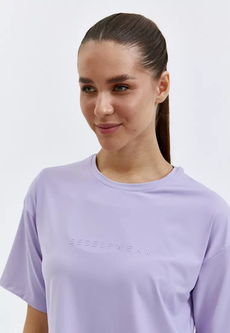 Футболка SATIN BASE лавандовая