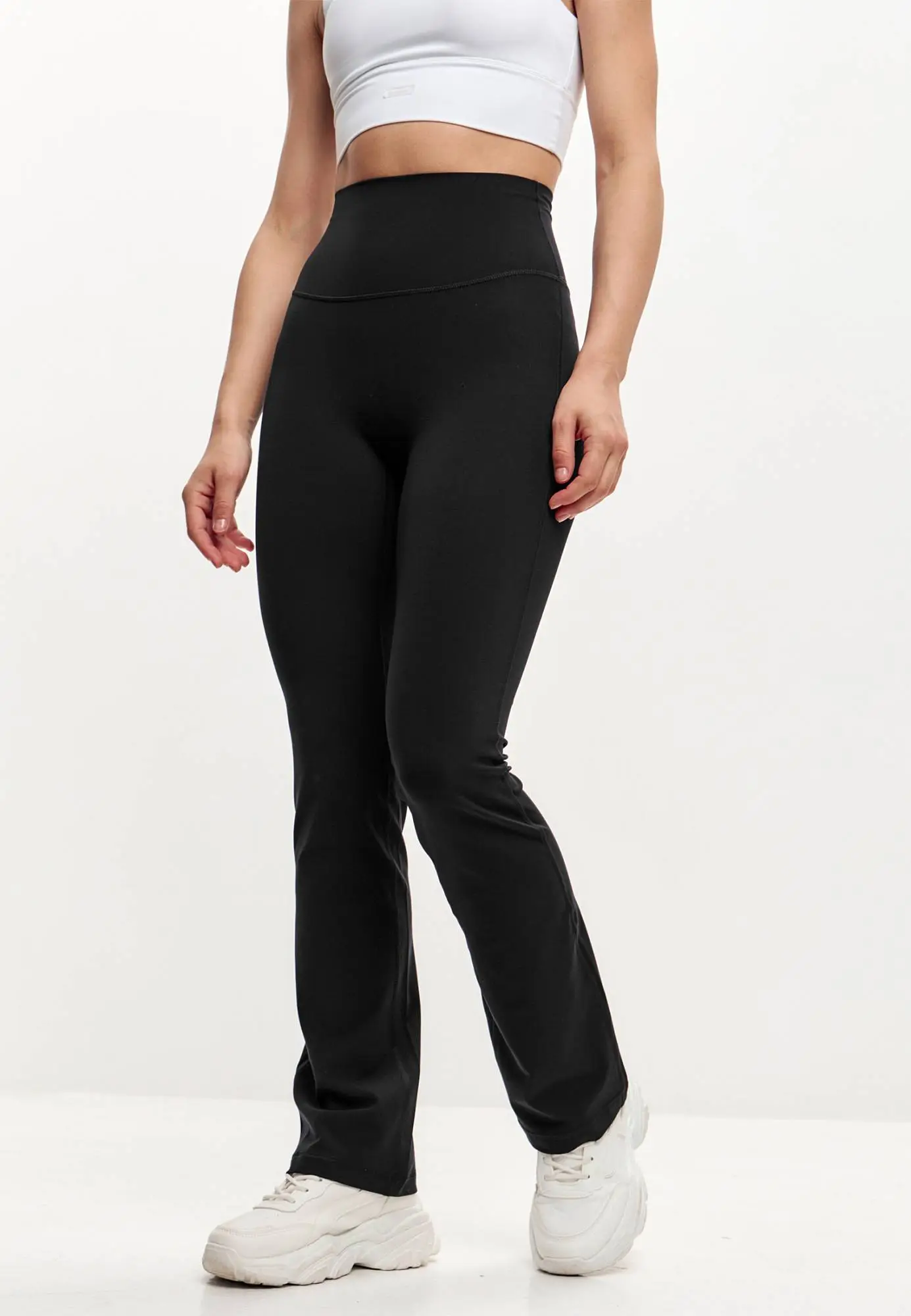 Брюки клеш SOFT LIBERTY Tall черные (170-180)