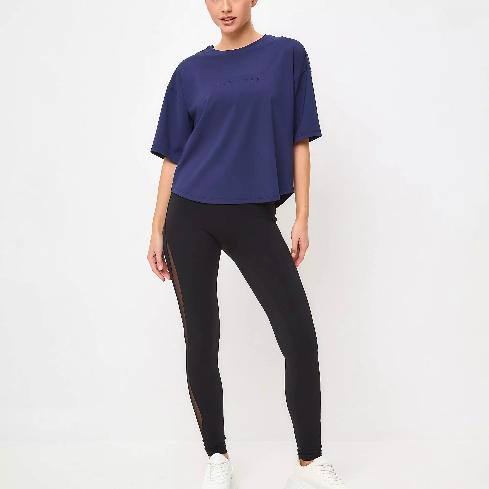 Футболка SATIN BASE темно-синяя