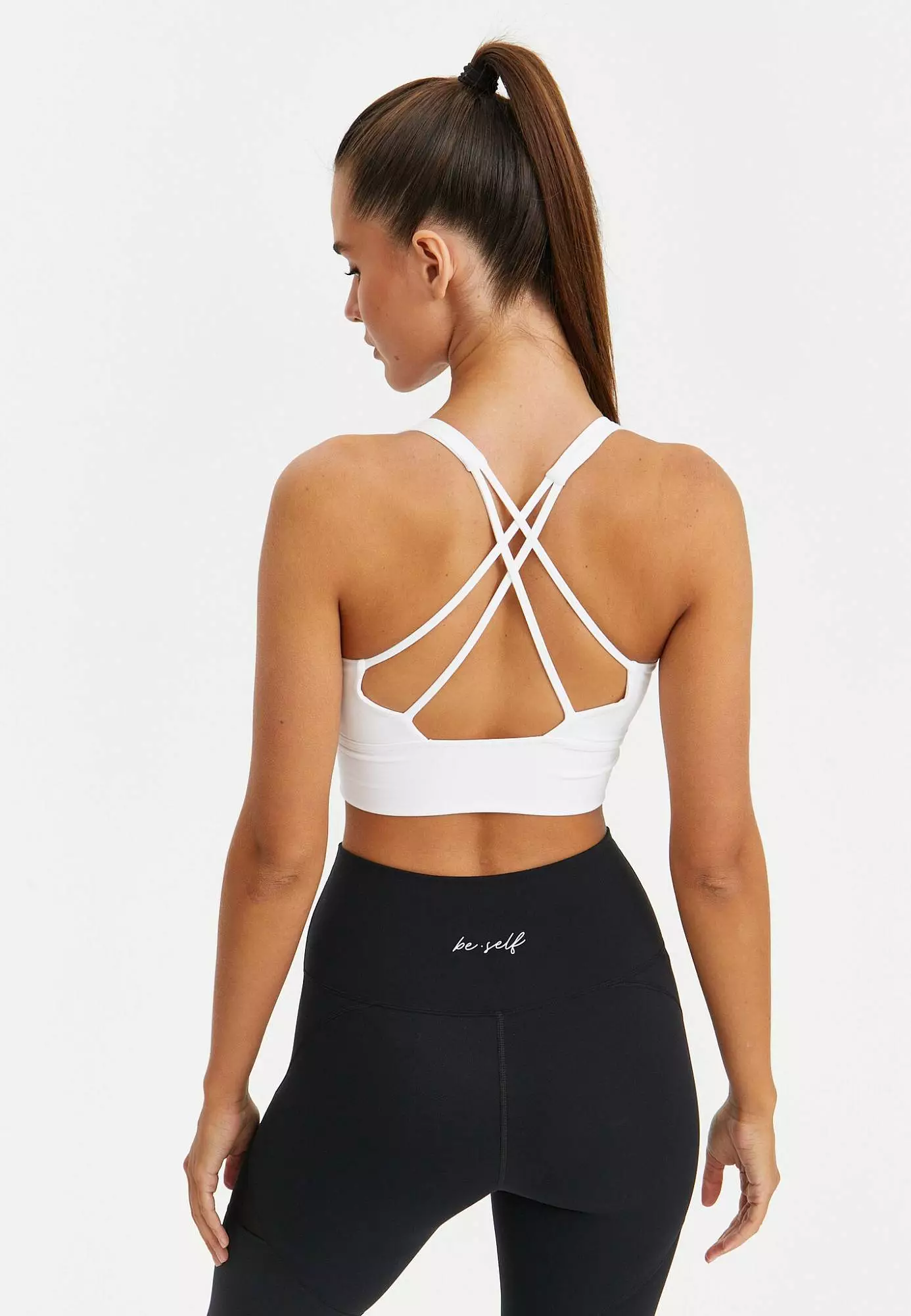 Топ-бра удлиненный MOTION белый