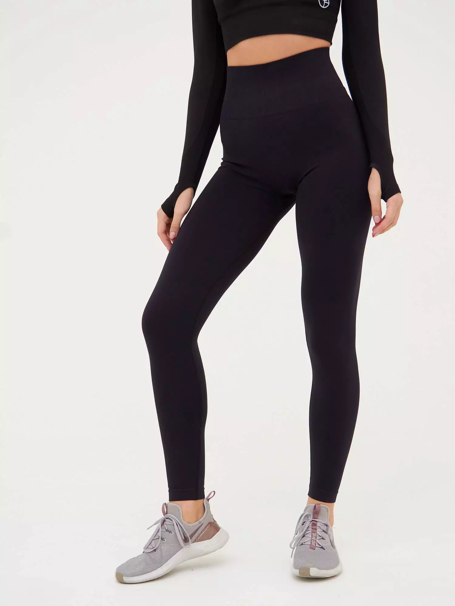 Лосины SEAMLESS PUSH-UP черные