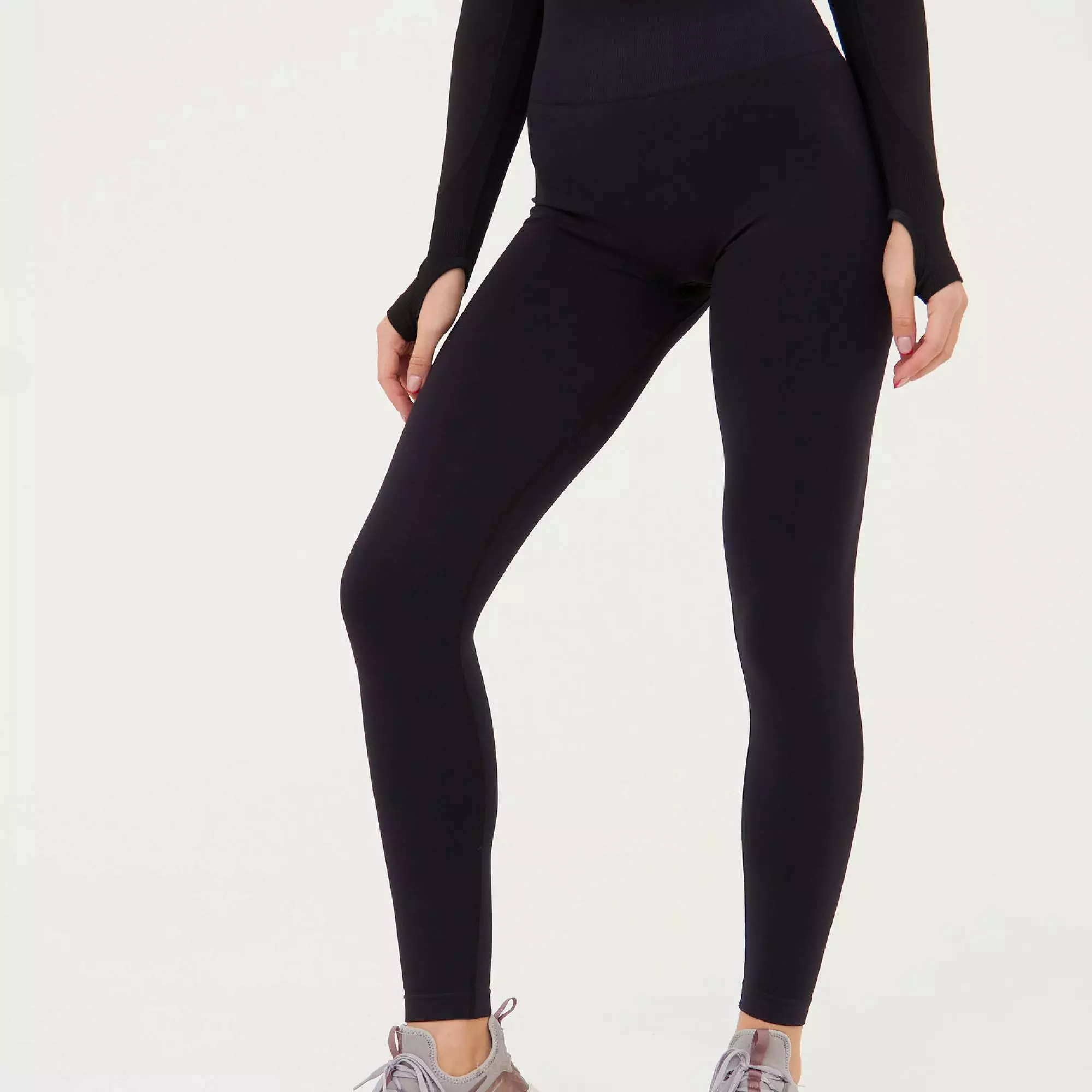 Лосины SEAMLESS PUSH-UP черные