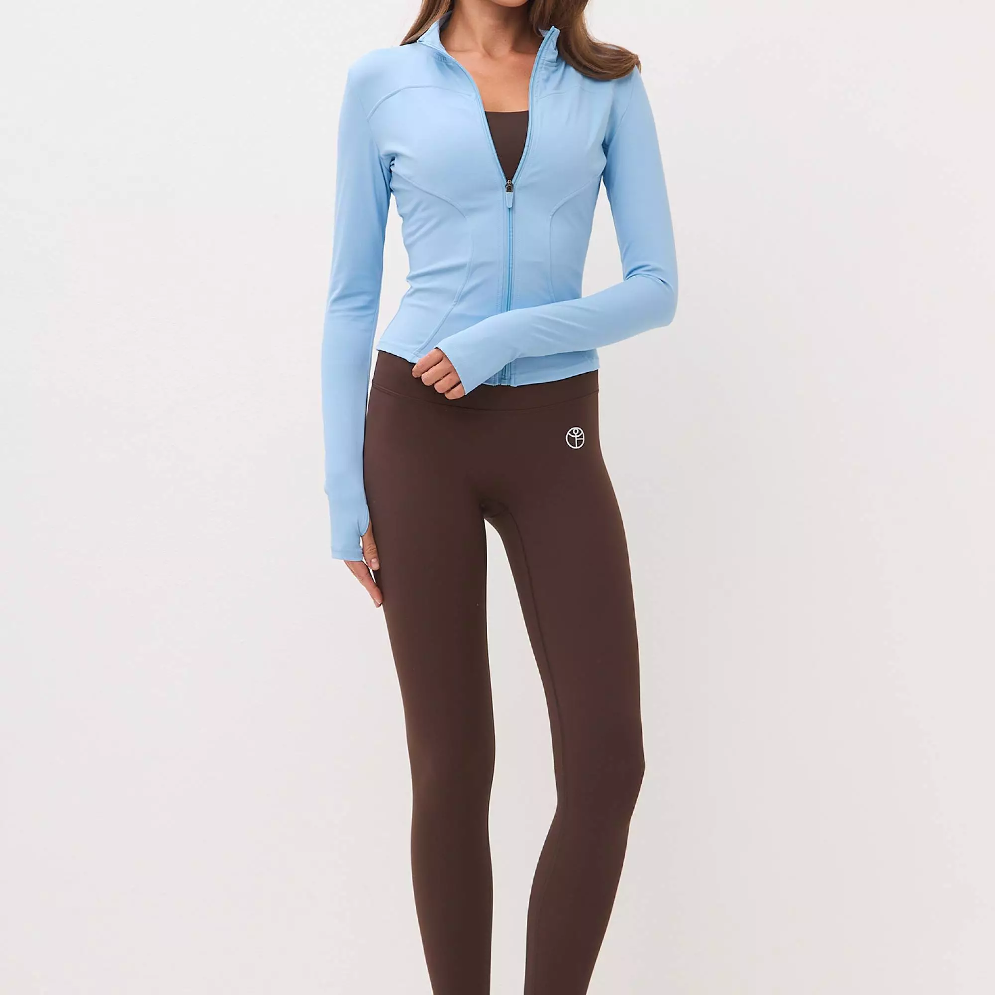 Кофта на молнии ACTIVE небесно-голубая