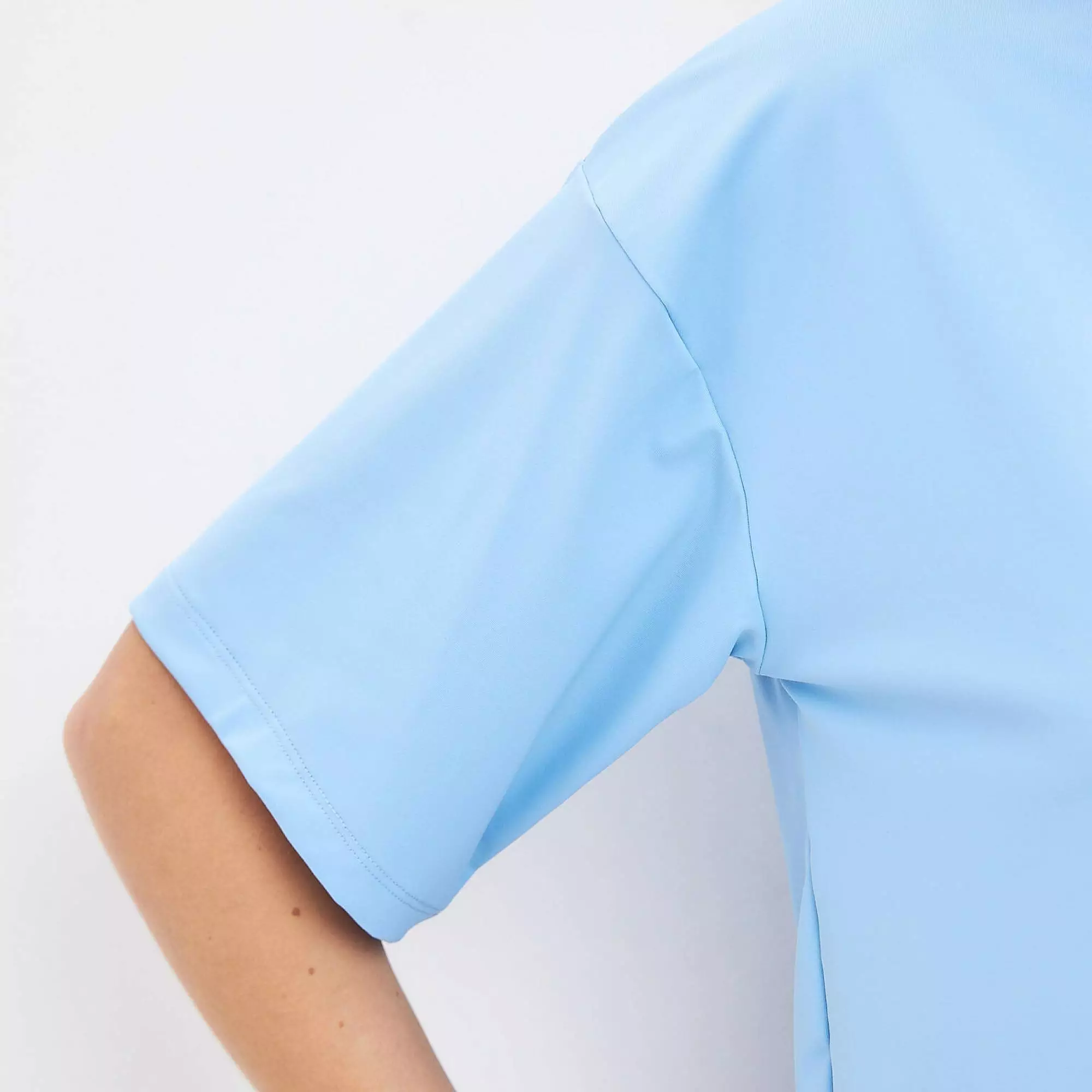 Футболка SATIN BASE голубая