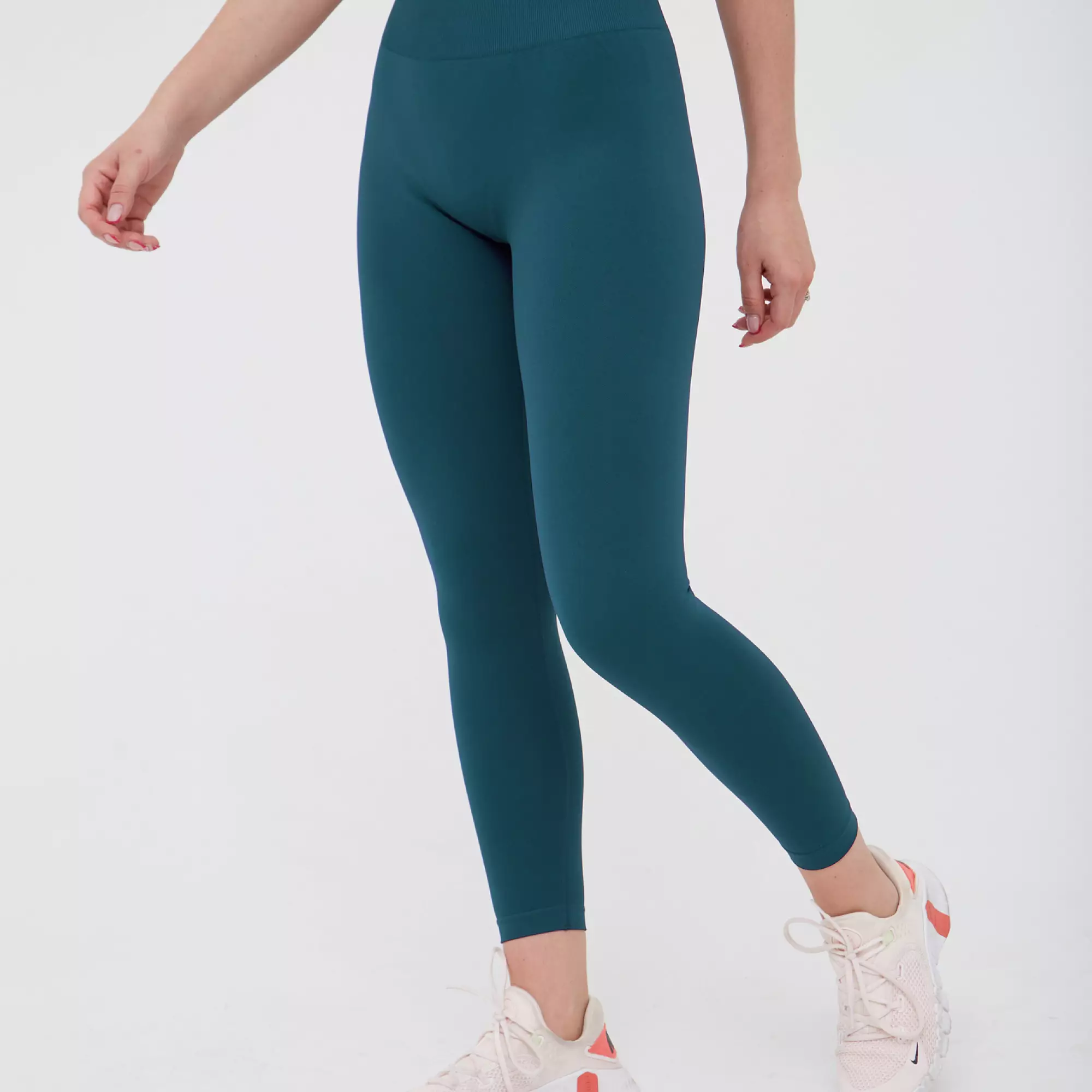 Лосины SEAMLESS PUSH-UP морская волна