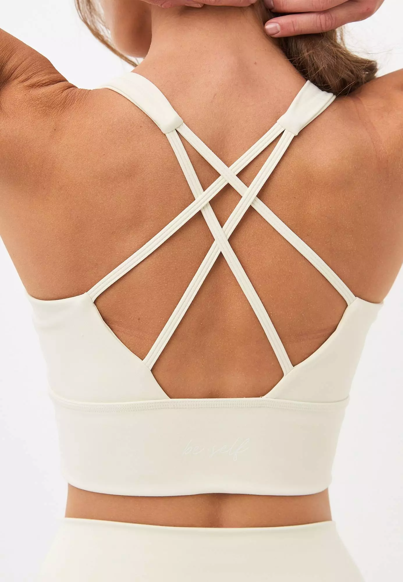 Топ-бра удлиненный MOTION слоновая кость