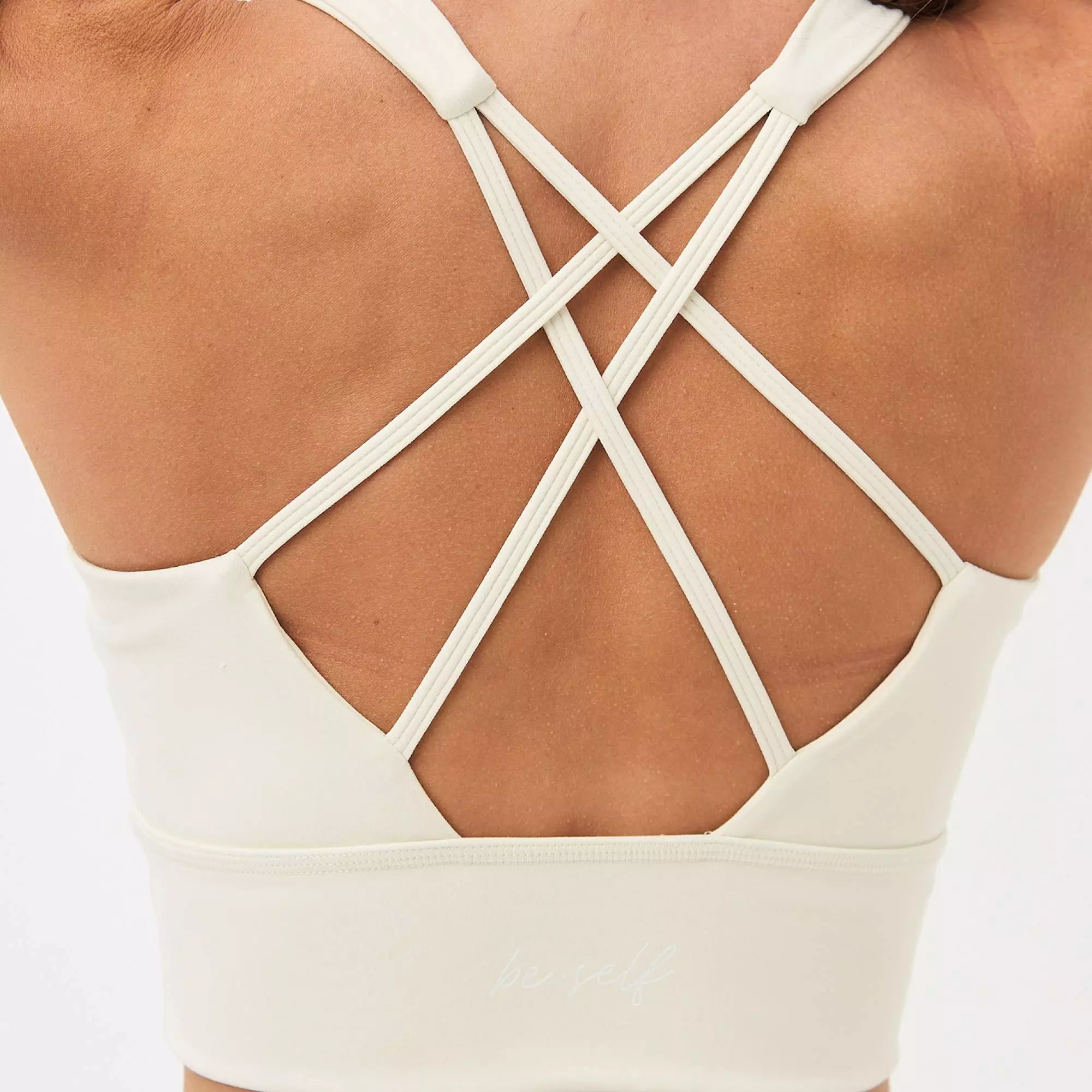 Топ-бра удлиненный MOTION слоновая кость