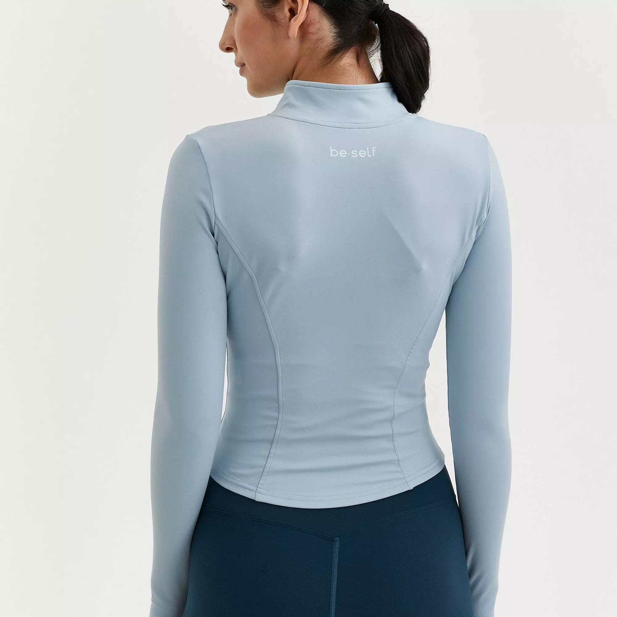 Кофта на молнии ACTIVE нежно-голубая