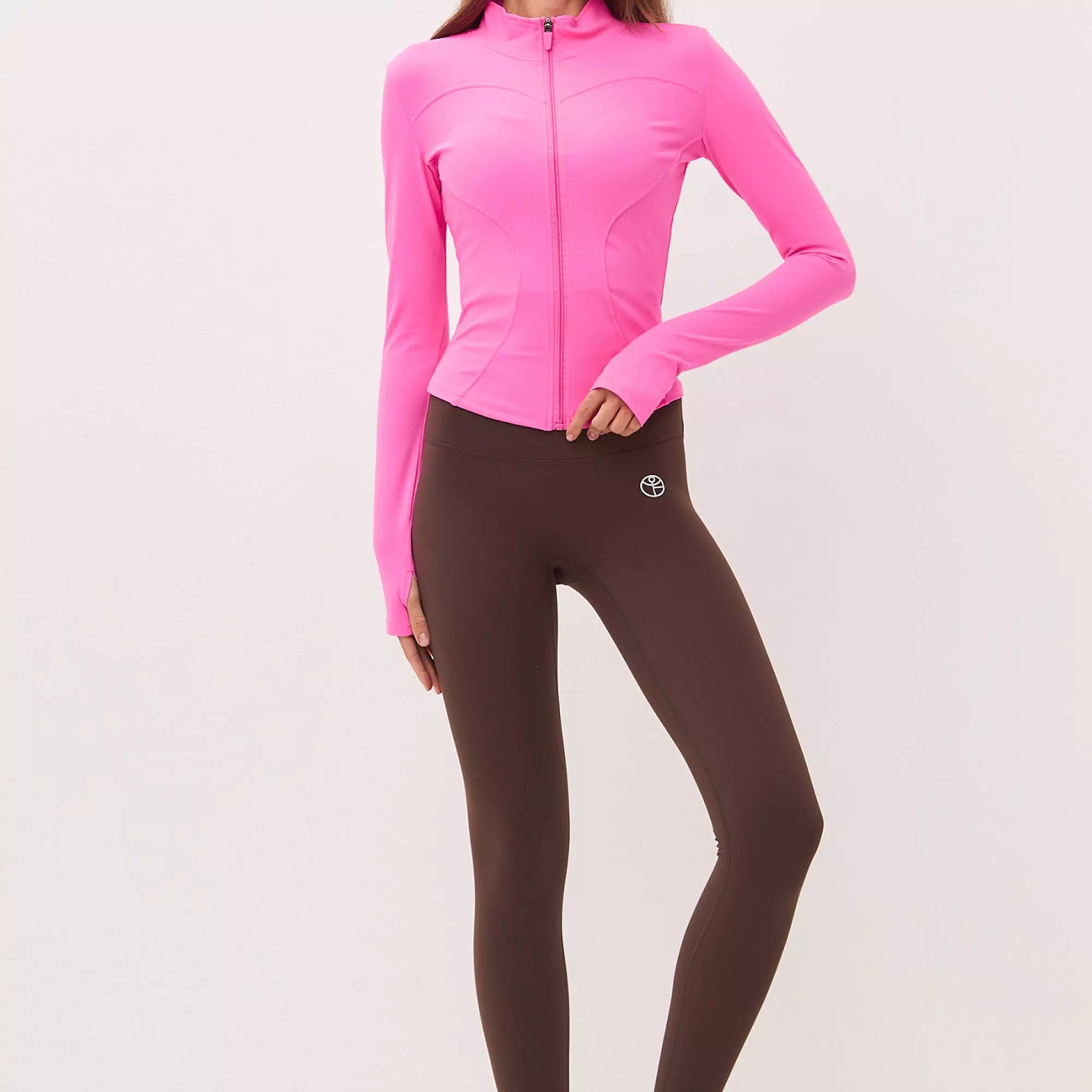 Кофта на молнии ACTIVE ярко-розовая