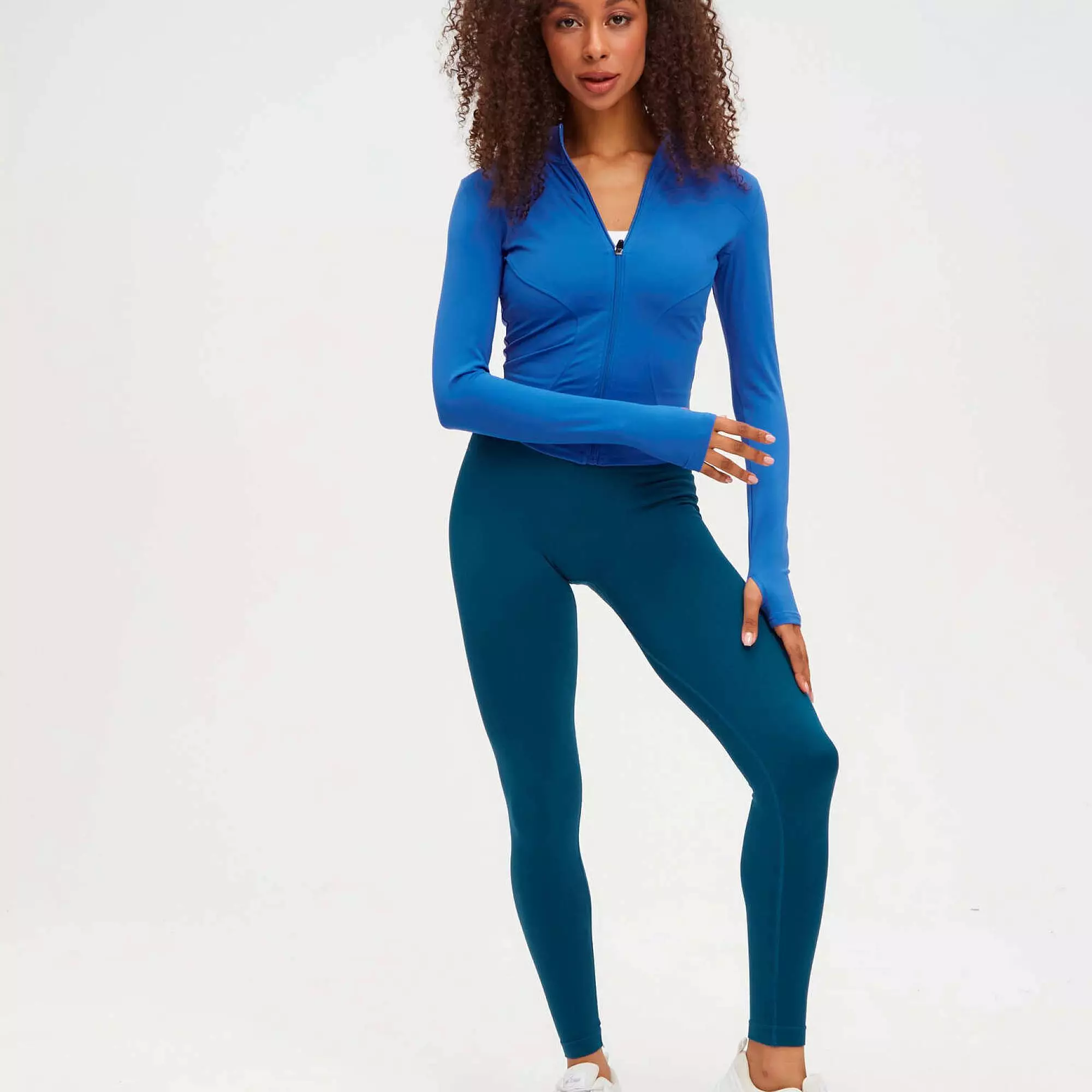 Кофта на молнии ACTIVE ярко-синяя