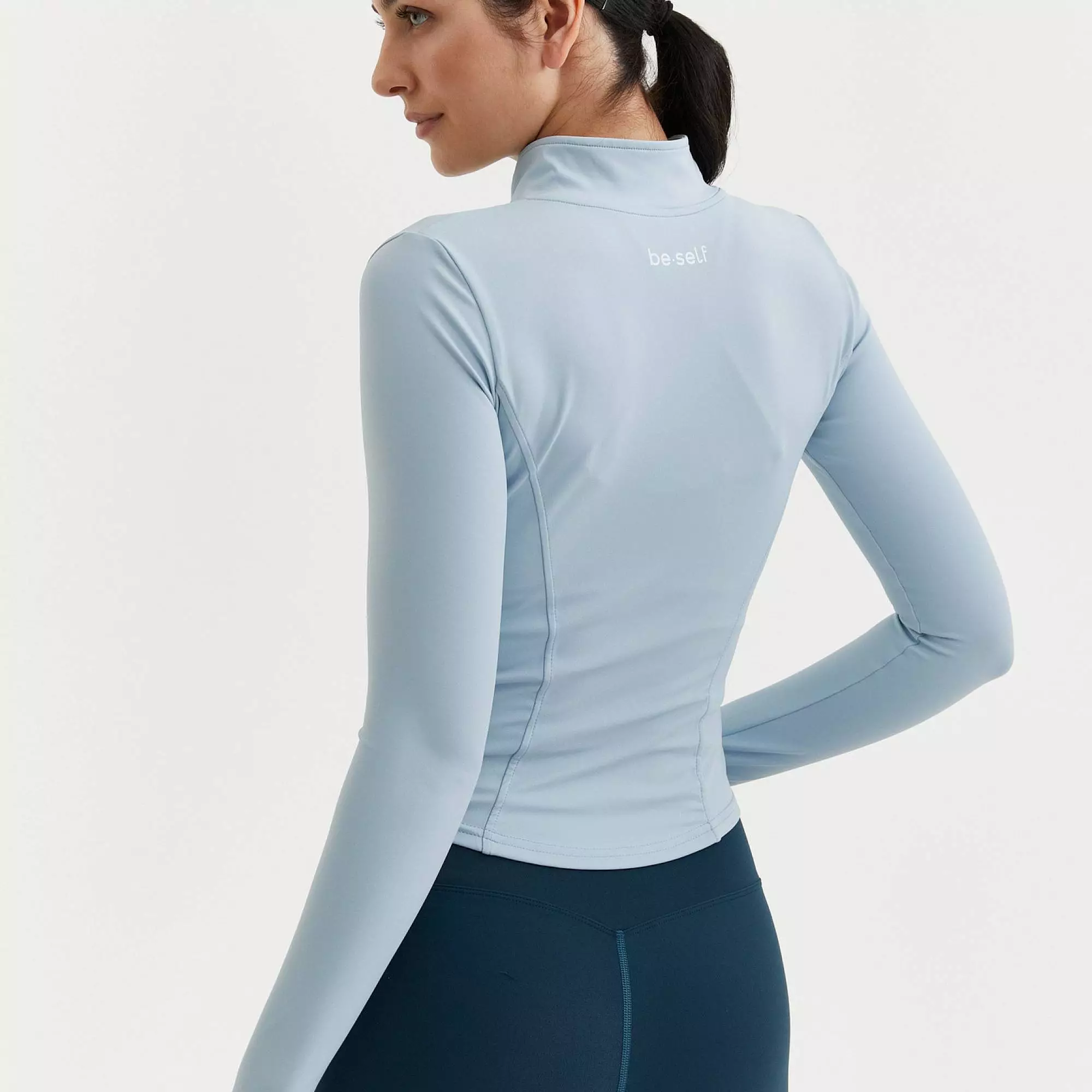 Кофта на молнии ACTIVE нежно-голубая