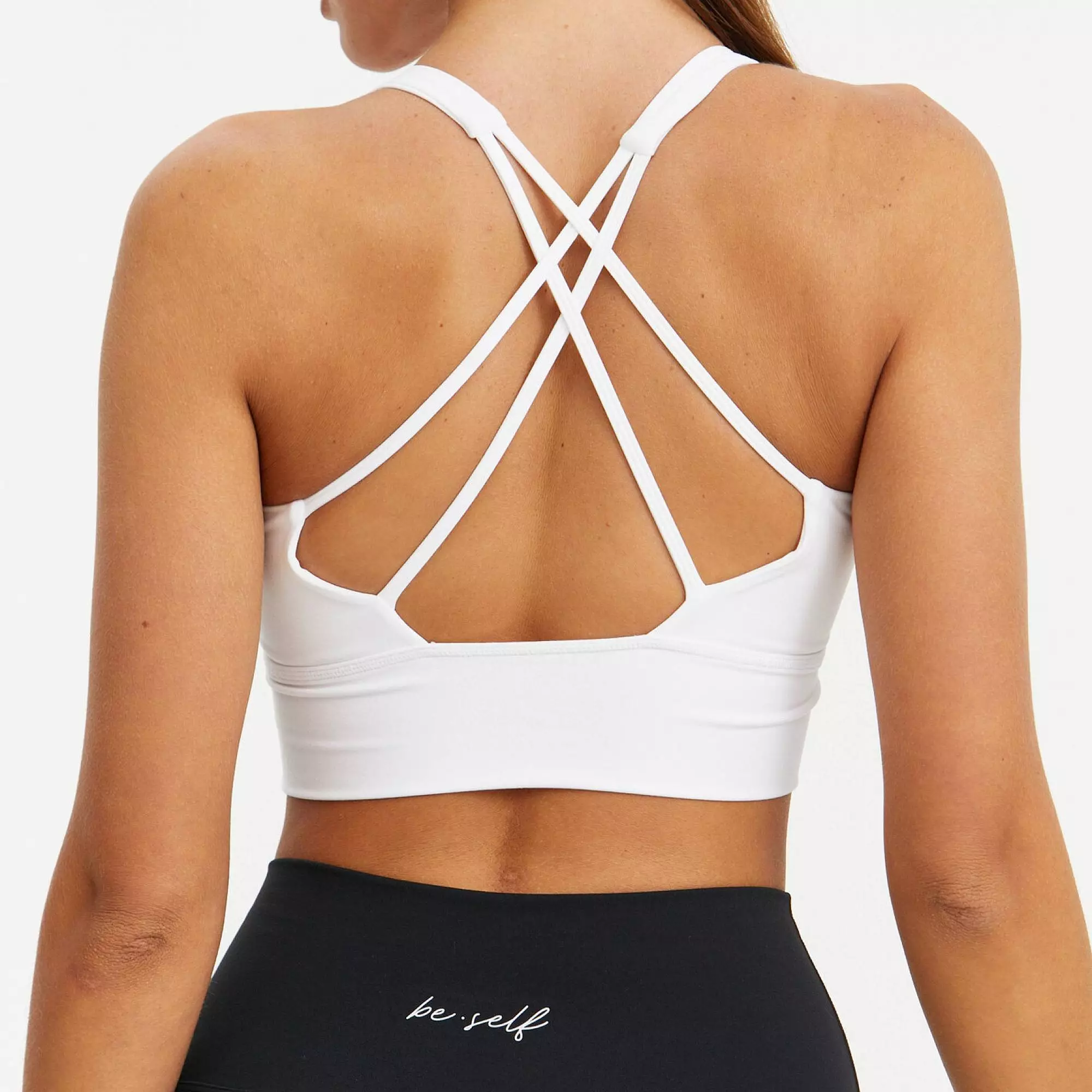 Топ-бра удлиненный MOTION белый