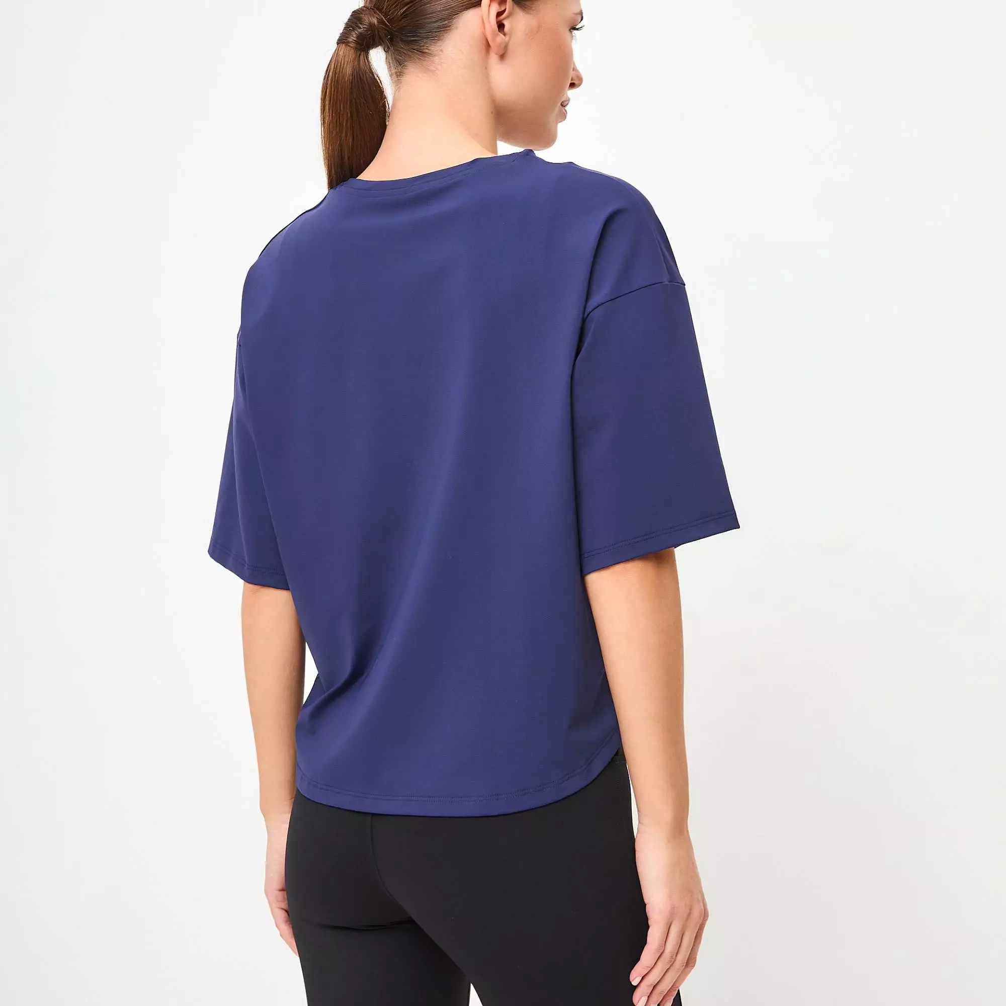 Футболка SATIN BASE темно-синяя