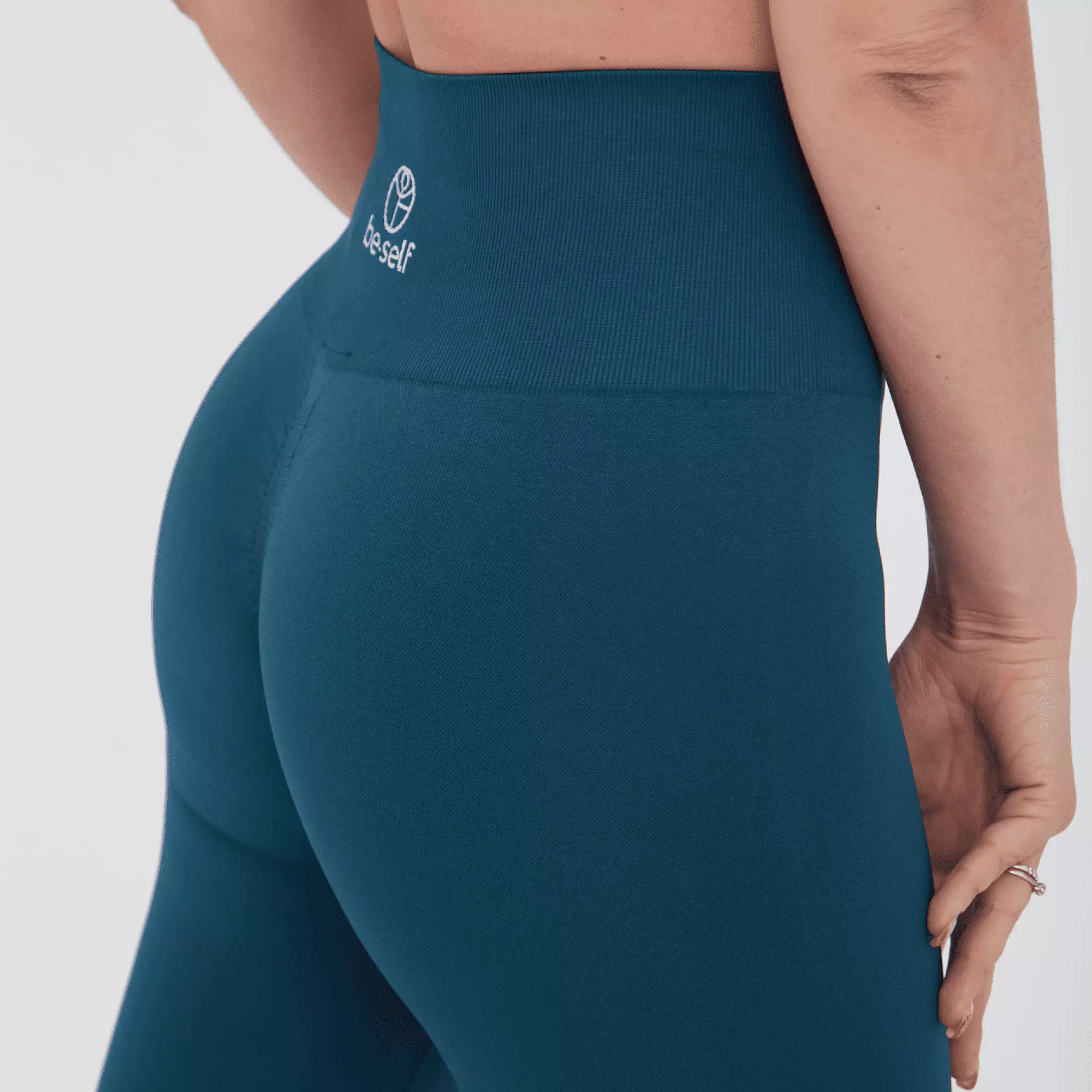 Лосины SEAMLESS PUSH-UP морская волна