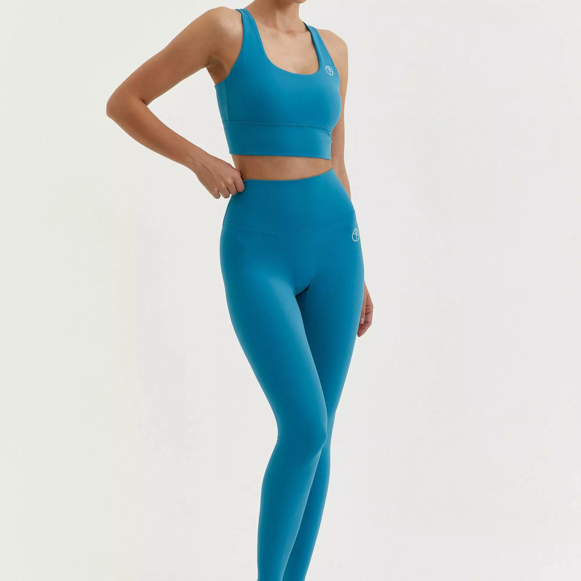 Топ-бра удлиненный MOTION темно-бирюзовый