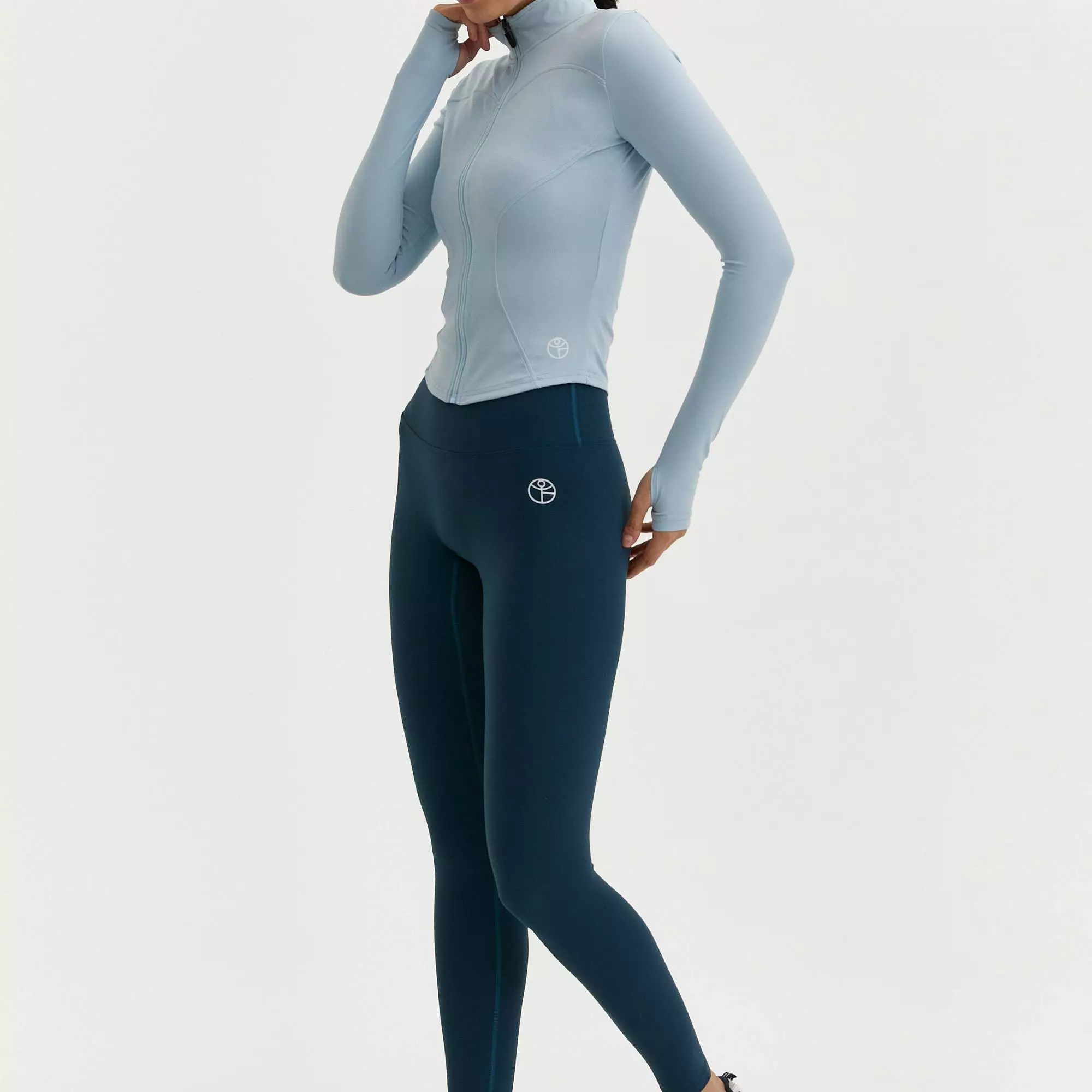 Кофта на молнии ACTIVE нежно-голубая