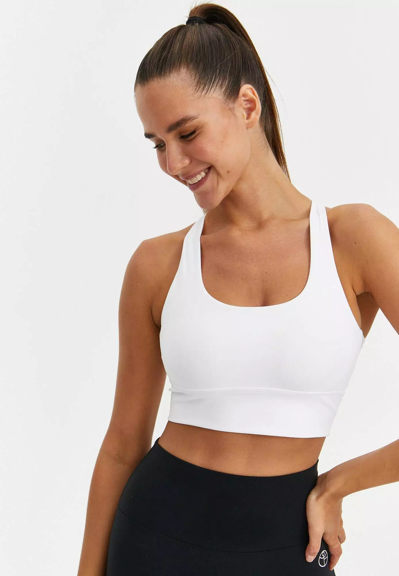 Топ-бра удлиненный MOTION белый