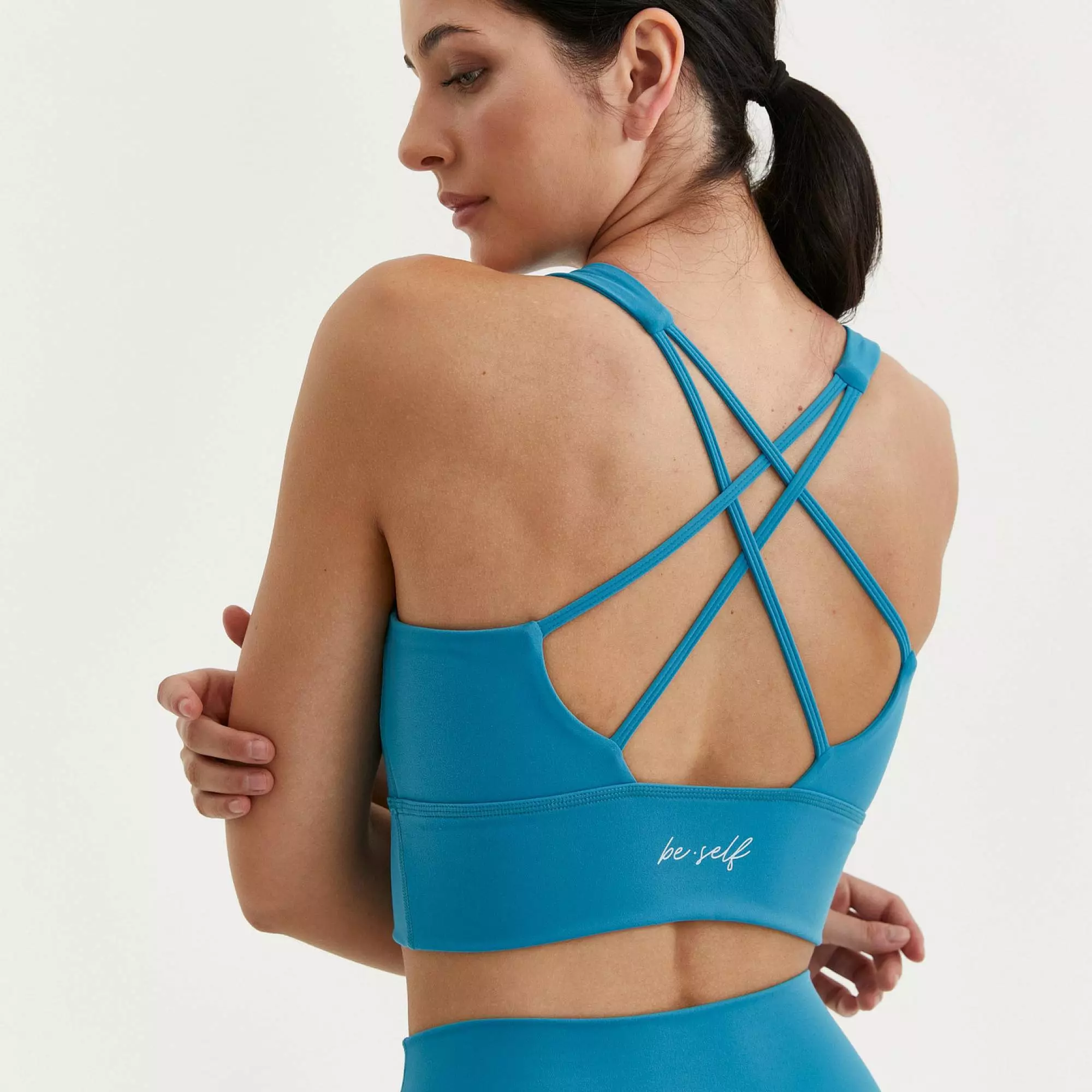 Топ-бра удлиненный MOTION темно-бирюзовый