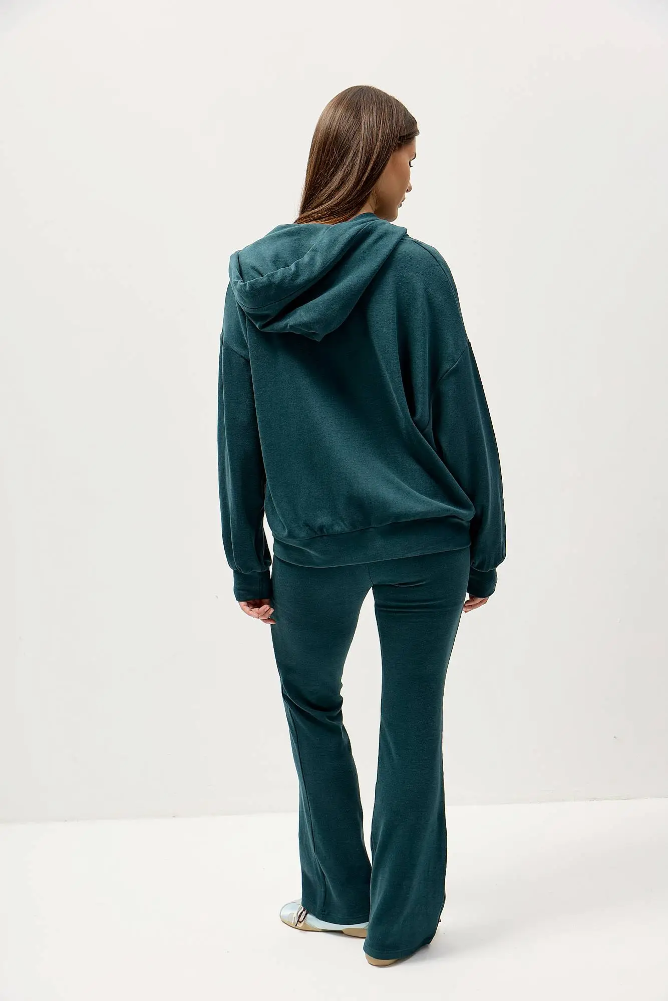Худи на молнии оверсайз URBAN COMFORT морская волна