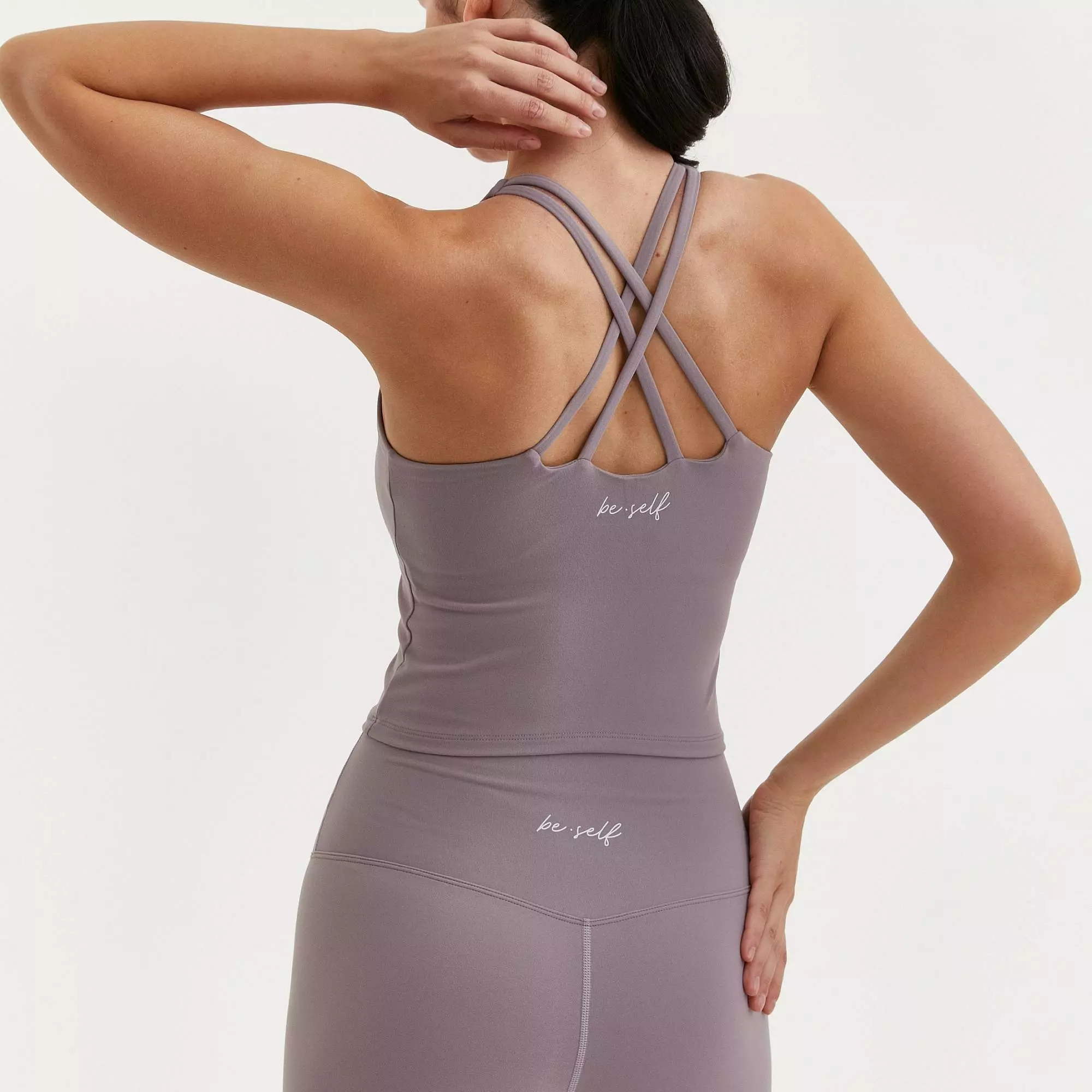 Майка с чашками MOTION бледно-сиреневая