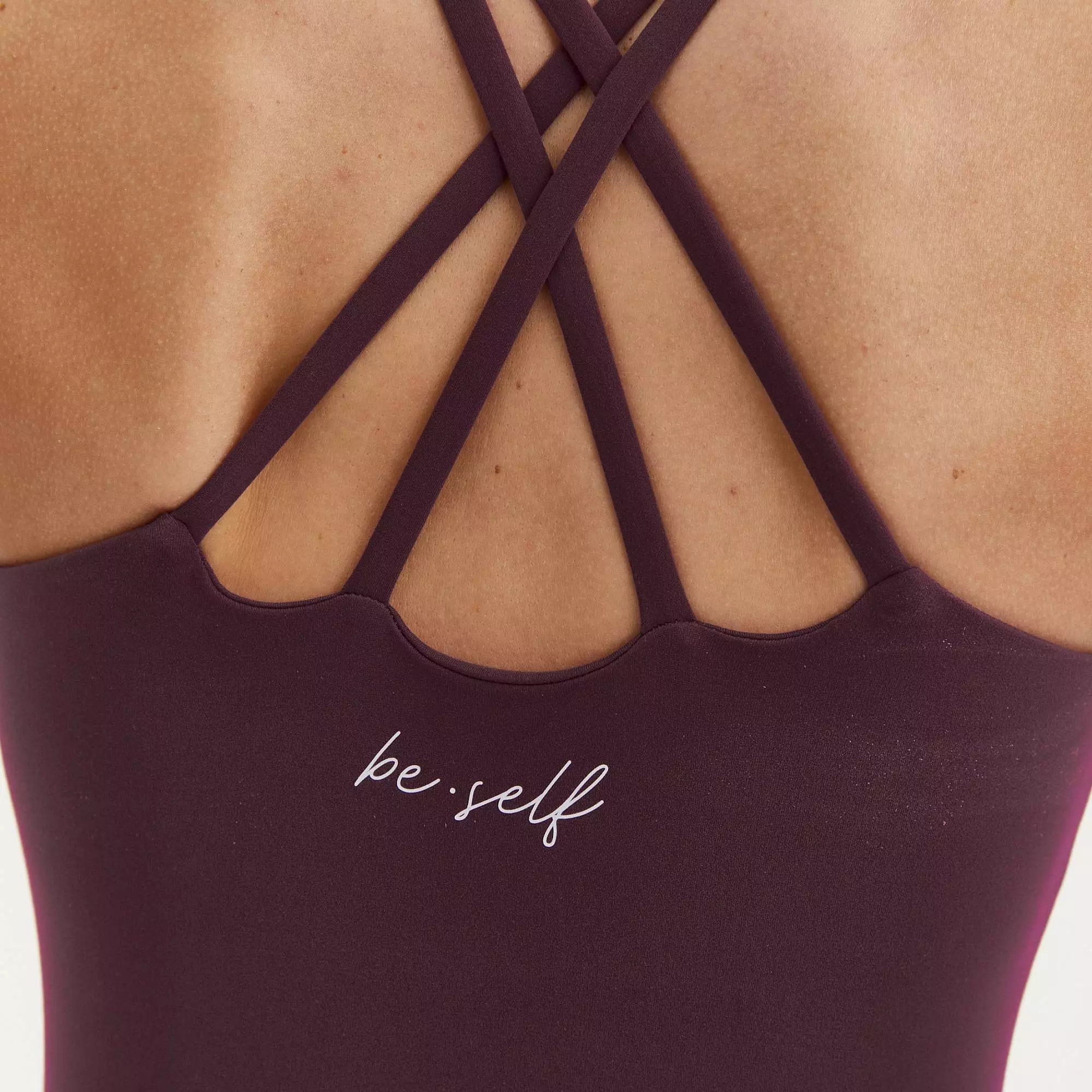 Майка с чашками MOTION сливовая