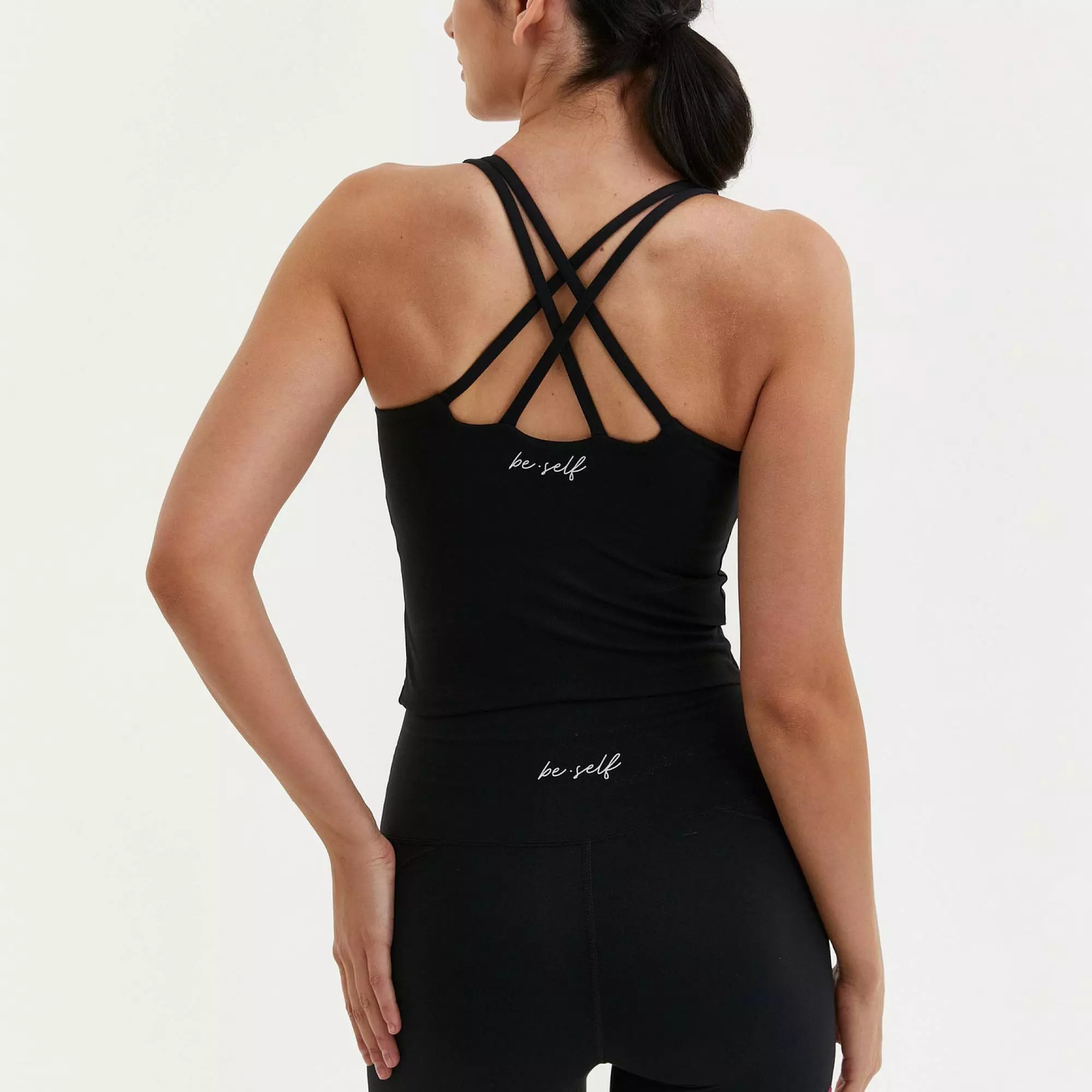 Майка с чашками MOTION черная