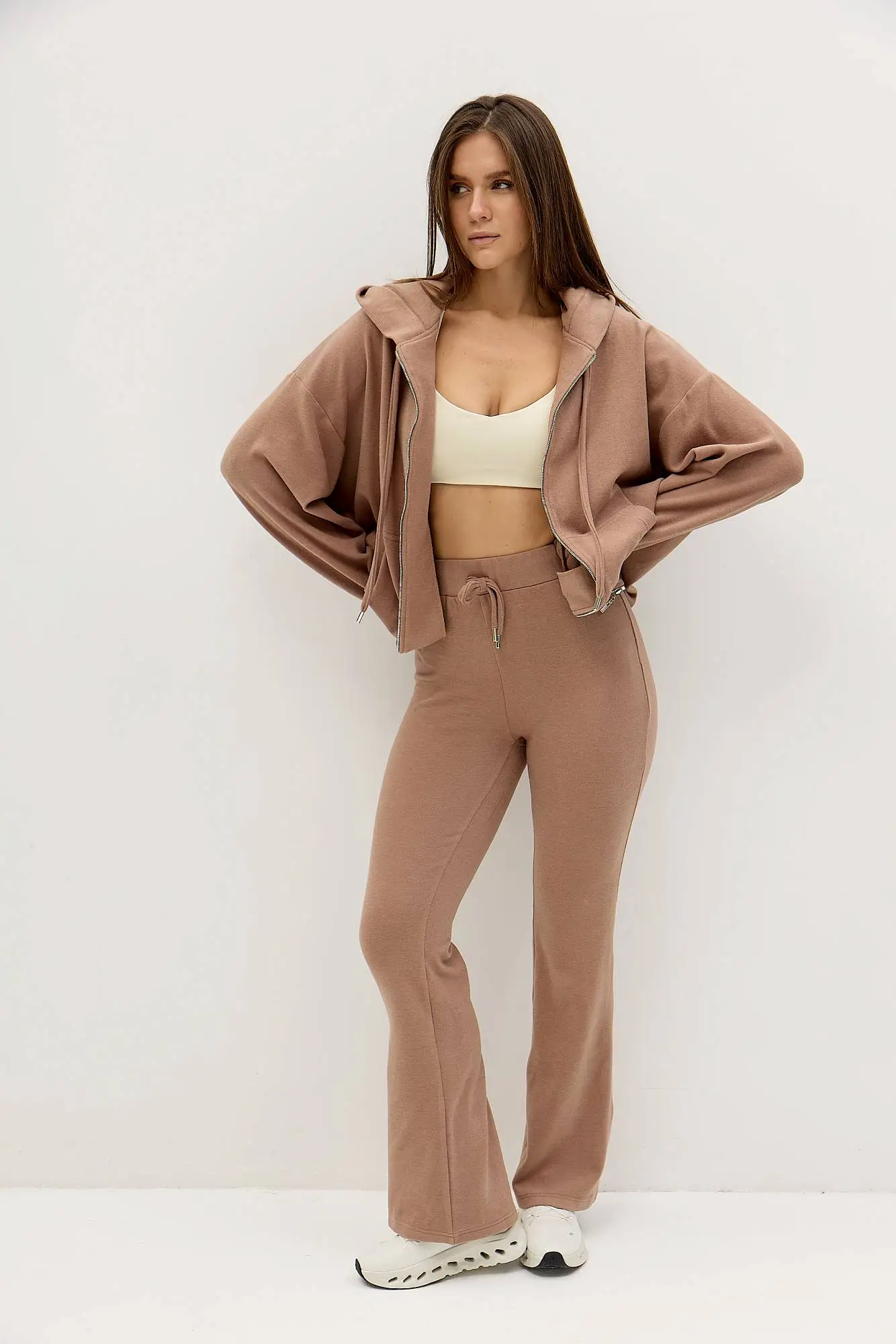 Худи на молнии оверсайз URBAN COMFORT песочное