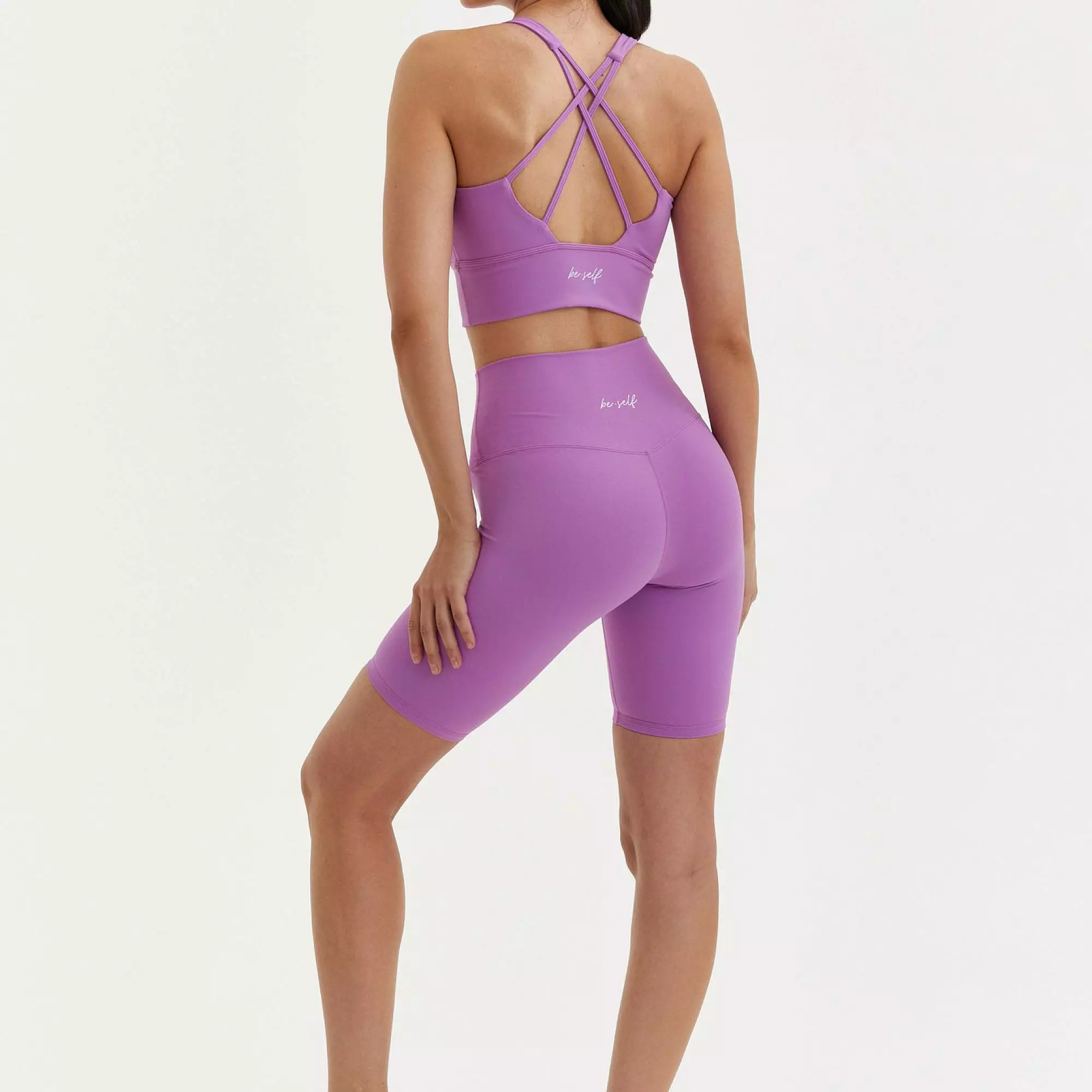 Топ-бра удлиненный MOTION пурпурный