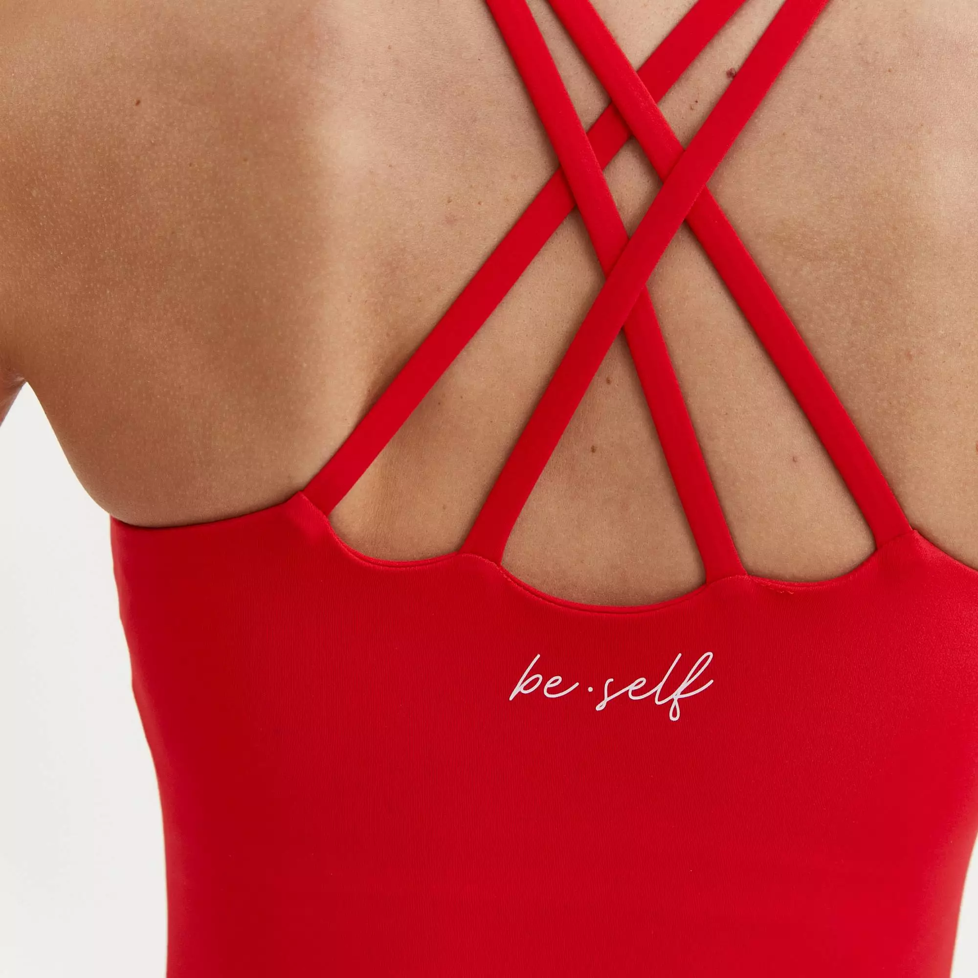 Майка с чашками MOTION красная